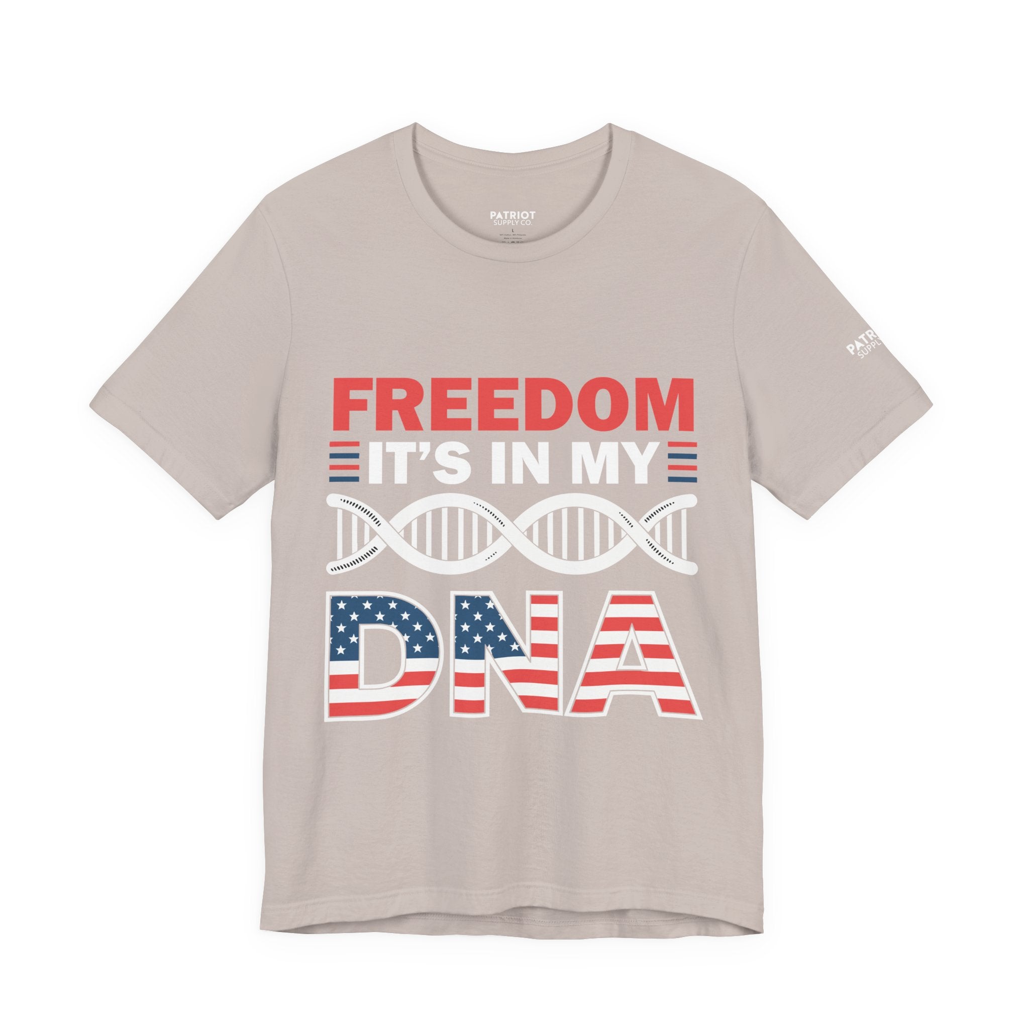 Freedom DNA T-Shirt - Patriotic Independence Day Tee | Conservative American Pride Apparel
