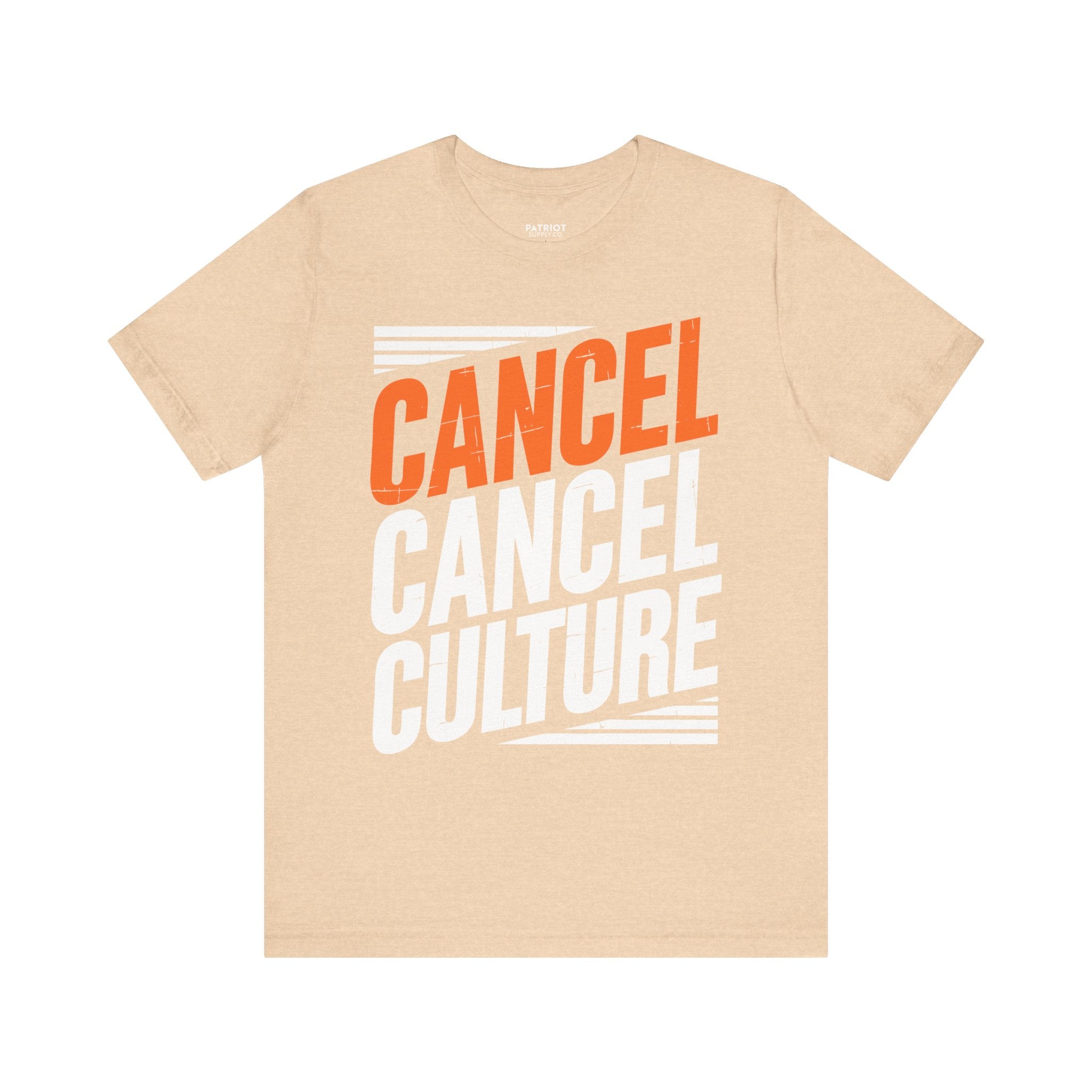 Cancel Culture Statement T-Shirt - Anti-Cancel Culture Conservative Tee | Free Speech Defense Apparel