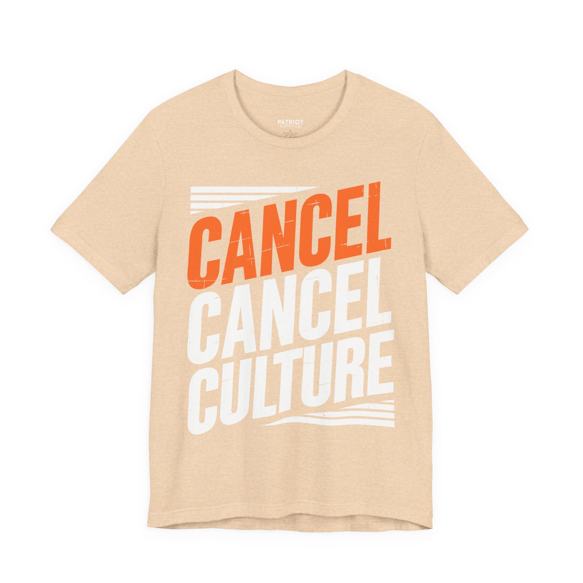 Cancel Culture Statement T-Shirt - Anti-Cancel Culture Conservative Tee | Free Speech Defense Apparel