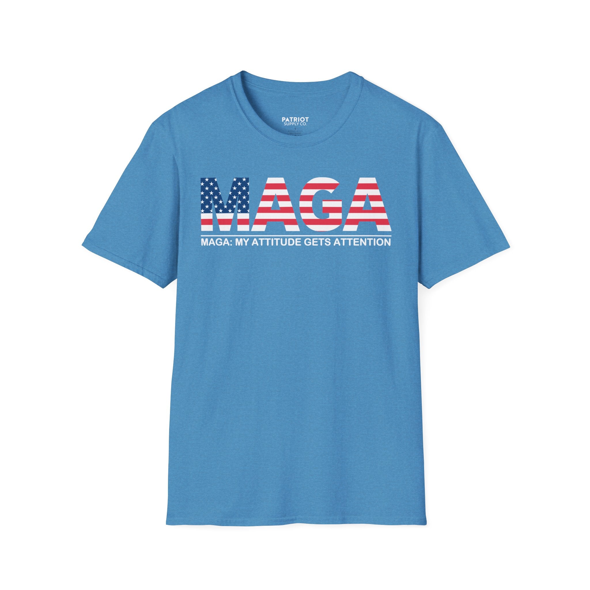 MAGA My Attitude Gets Attention - Bold Conservative Statement T-Shirt