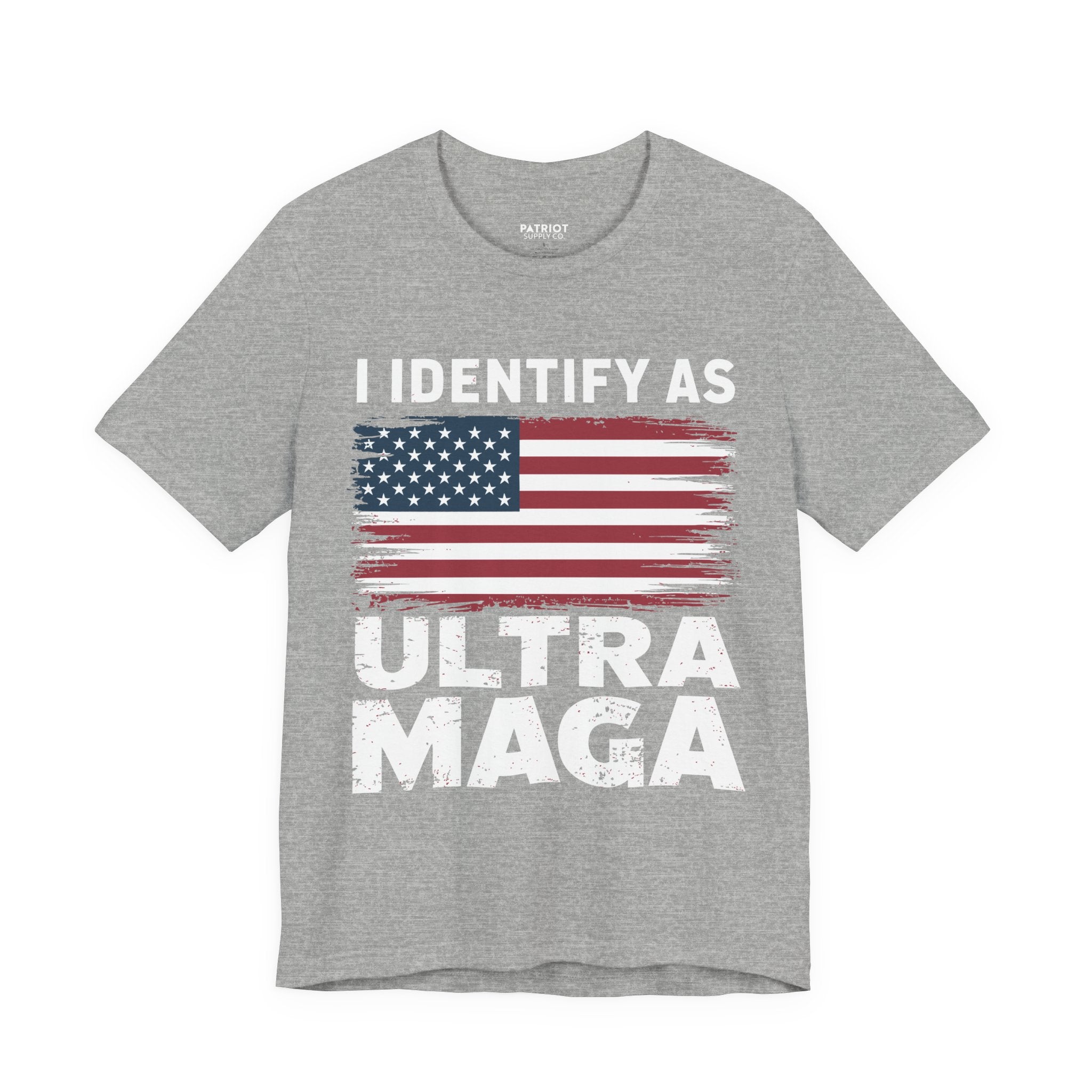I Identify as Ultra MAGA T-Shirt - Conservative Identity Statement Tee | Patriotic Political Pride Apparel