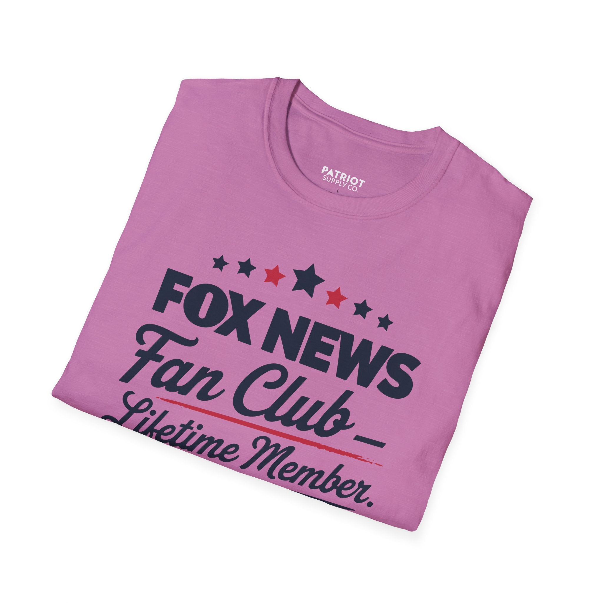 Fox News Fan Club Lifetime Member - Conservative Media Pride T-Shirt