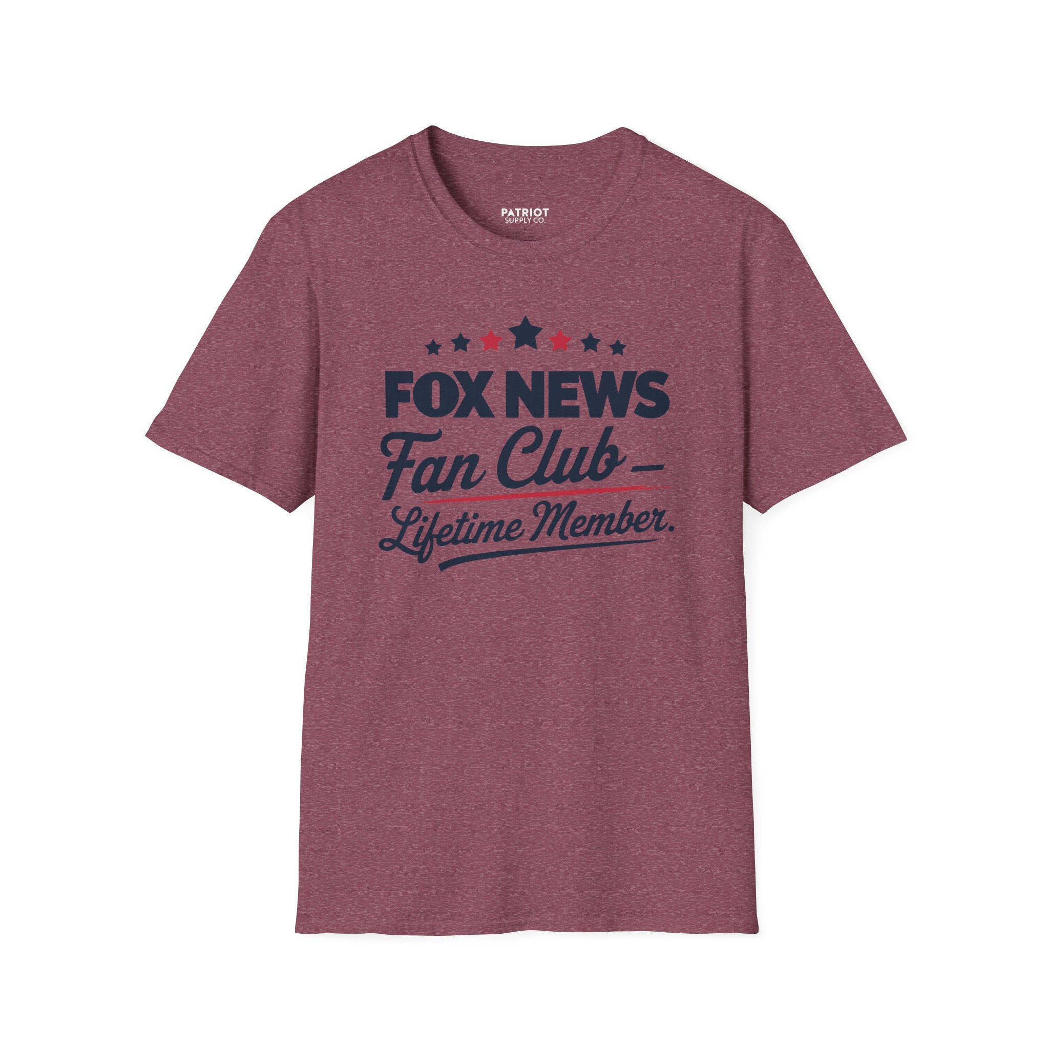 Fox News Fan Club Lifetime Member - Conservative Media Pride T-Shirt