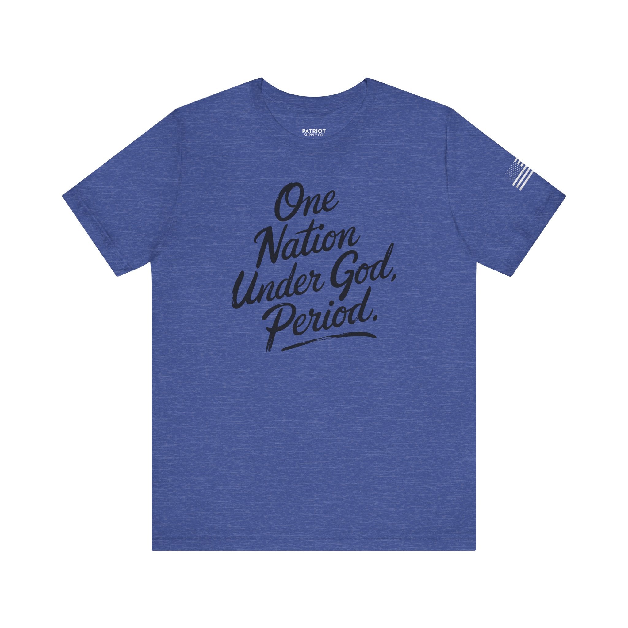 One Nation Under God, Period. - Conservative Faith and Freedom Statement Premium T-Shirt