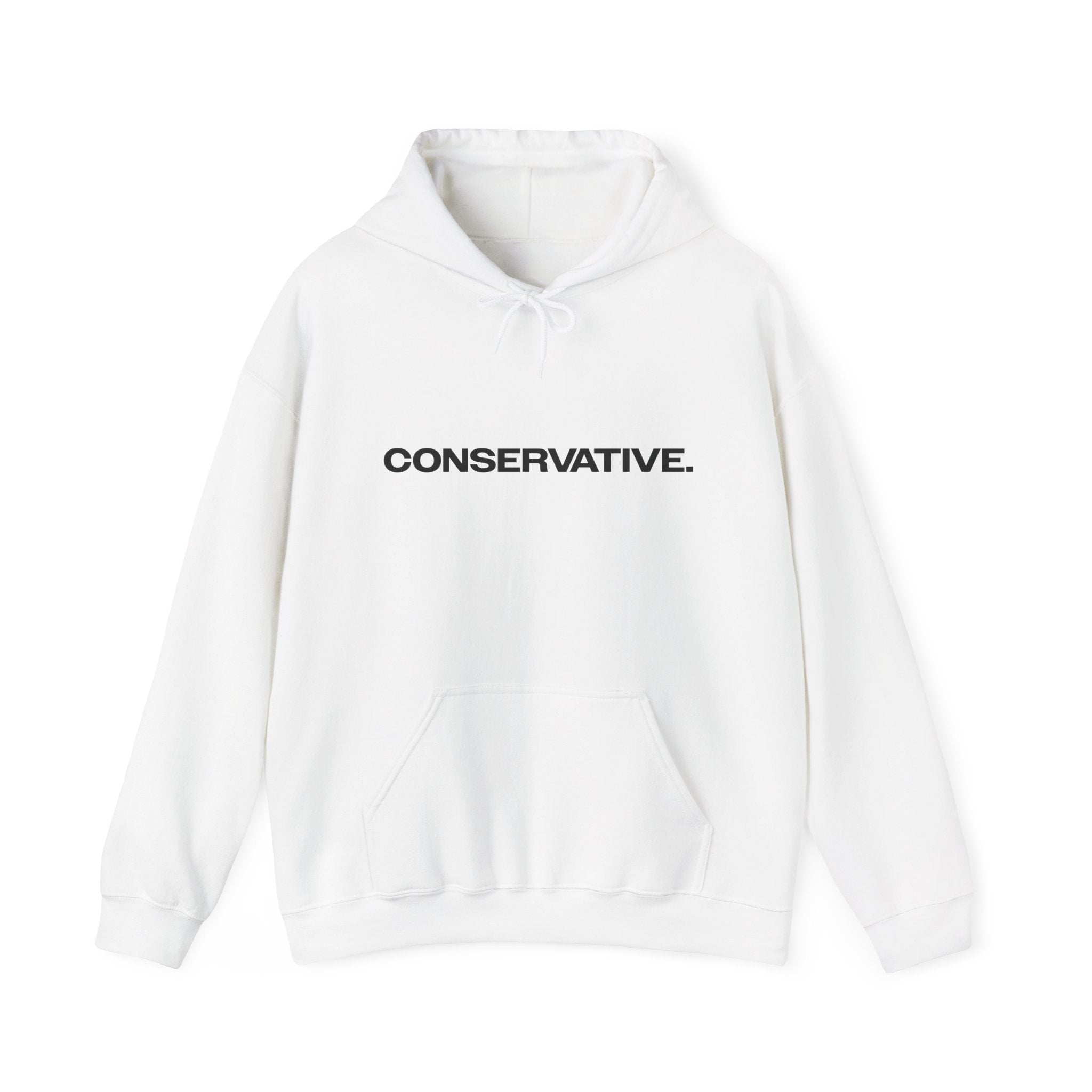 Conservative Message Hooded Sweatshirt - Patriotic Statement Comfort Wear