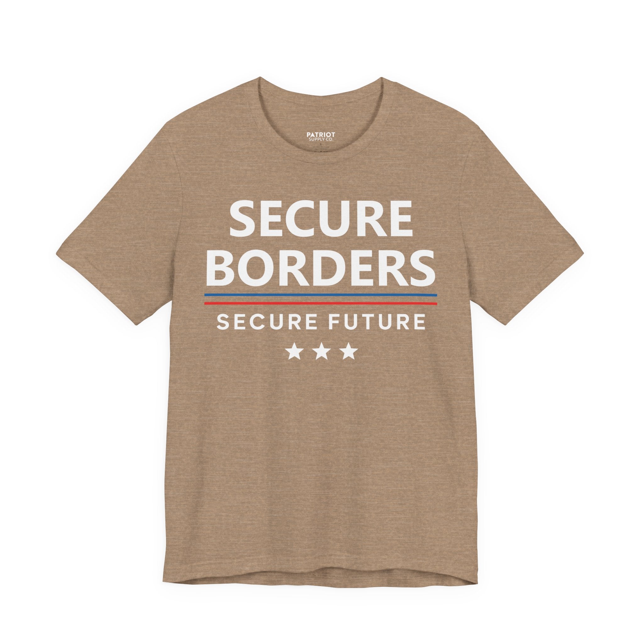 Secure Borders T-Shirt - Immigration Control Statement Tee | Conservative Border Security Apparel