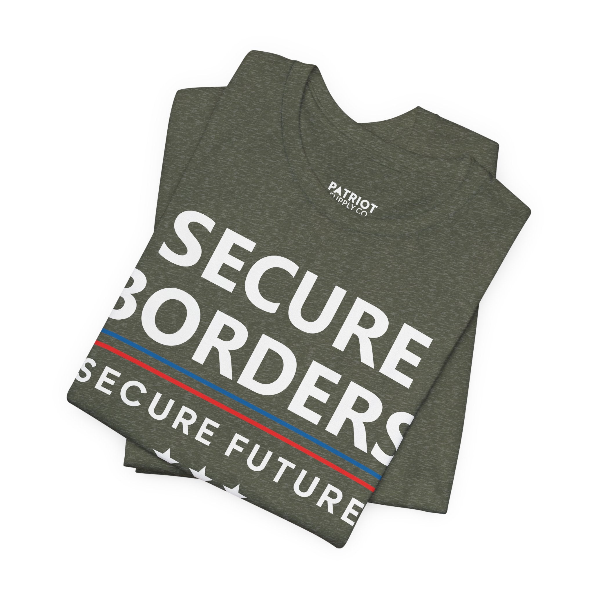 Secure Borders T-Shirt - Immigration Control Statement Tee | Conservative Border Security Apparel