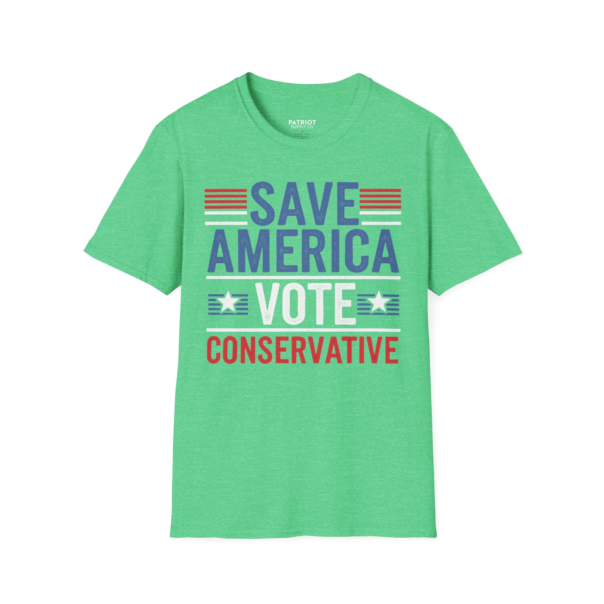 Save America Vote Conservative - Patriotic Election Statement T-Shirt