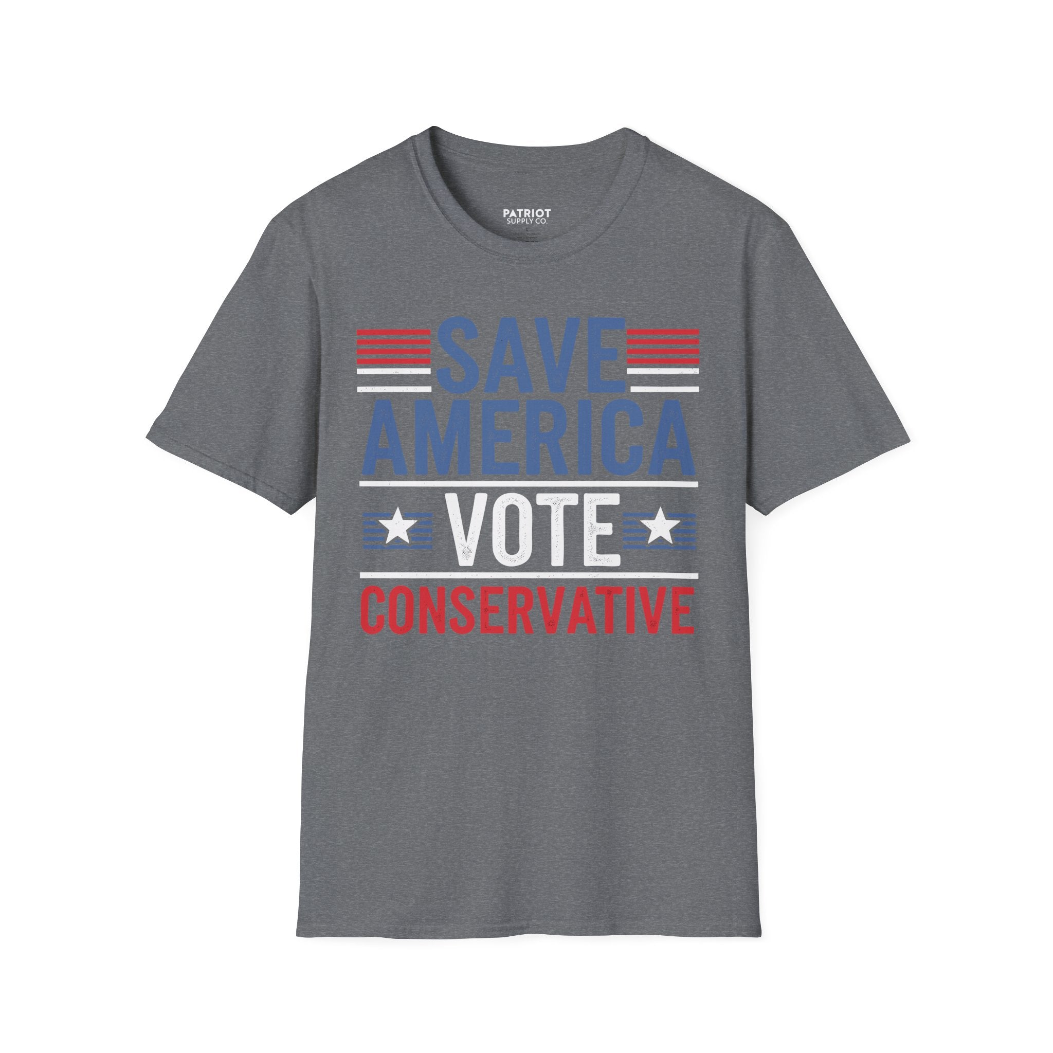 Save America Vote Conservative - Patriotic Election Statement T-Shirt