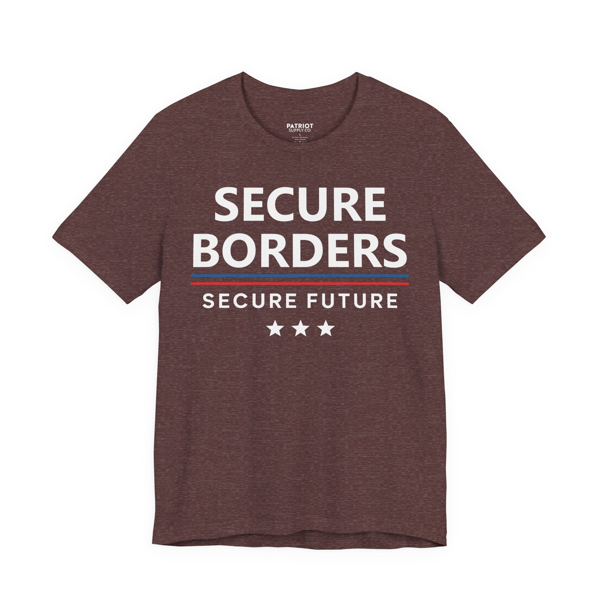 Secure Borders T-Shirt - Immigration Control Statement Tee | Conservative Border Security Apparel
