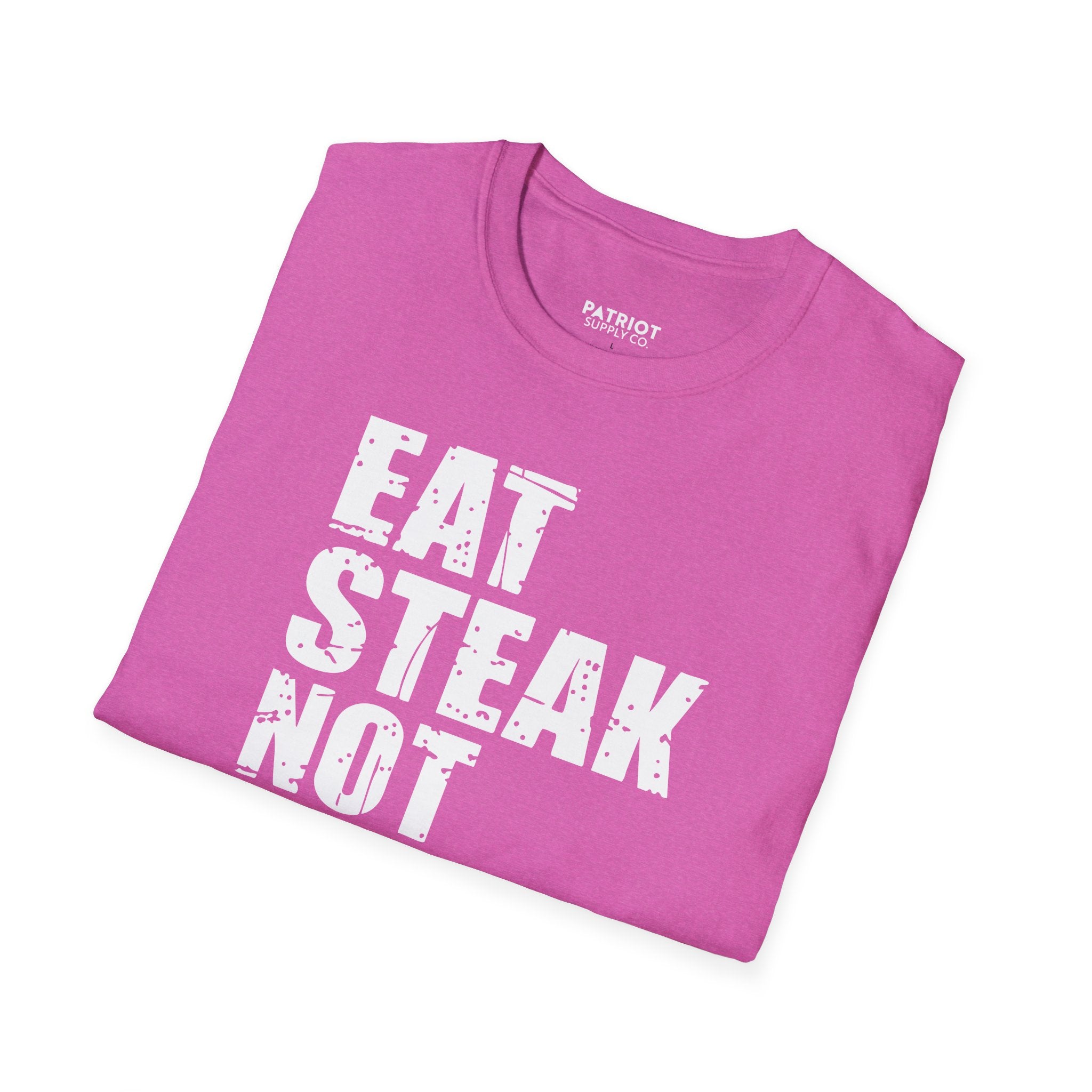 Eat Steak Not Soy - Conservative Anti-Vegan Statement T-Shirt