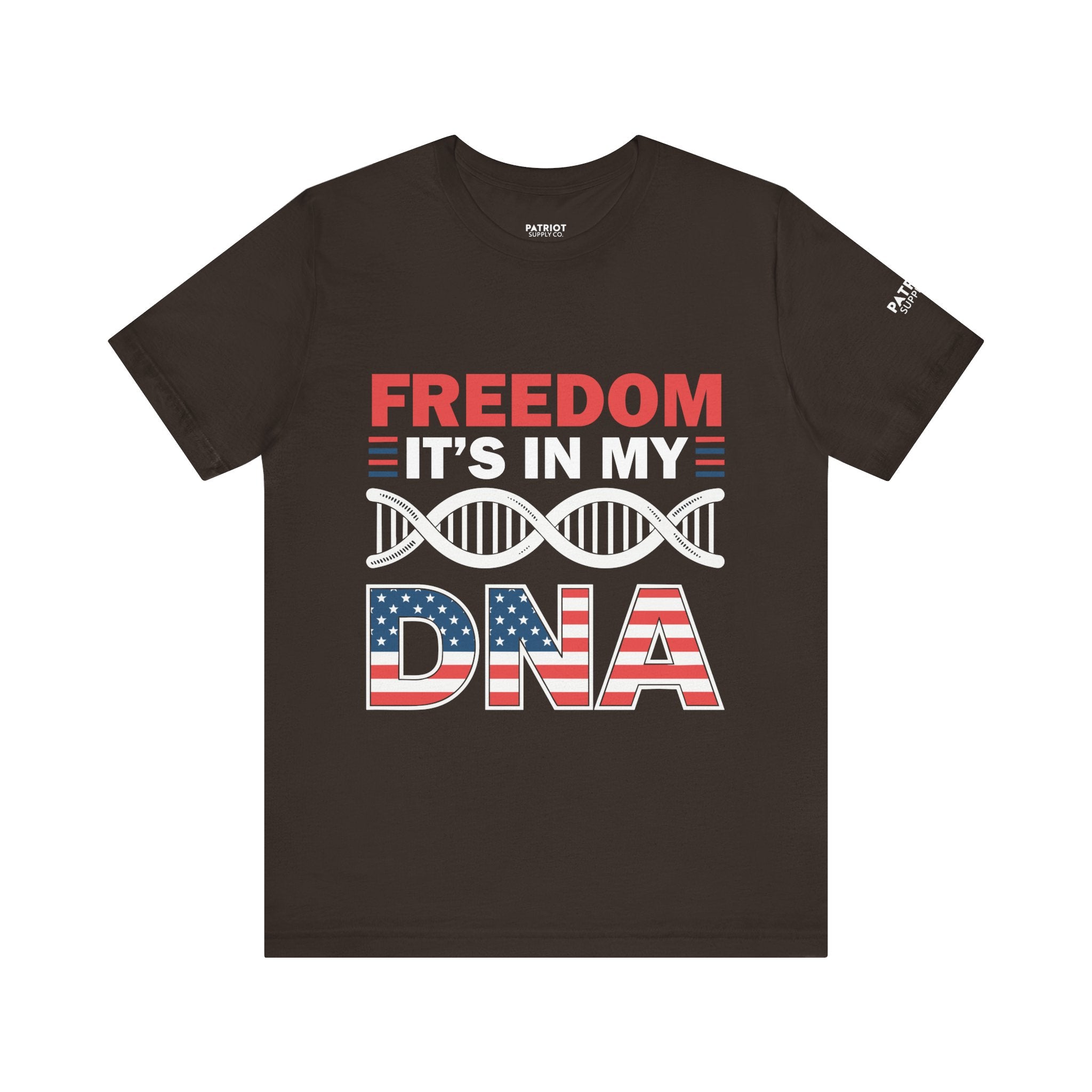 Freedom DNA T-Shirt - Patriotic Independence Day Tee | Conservative American Pride Apparel
