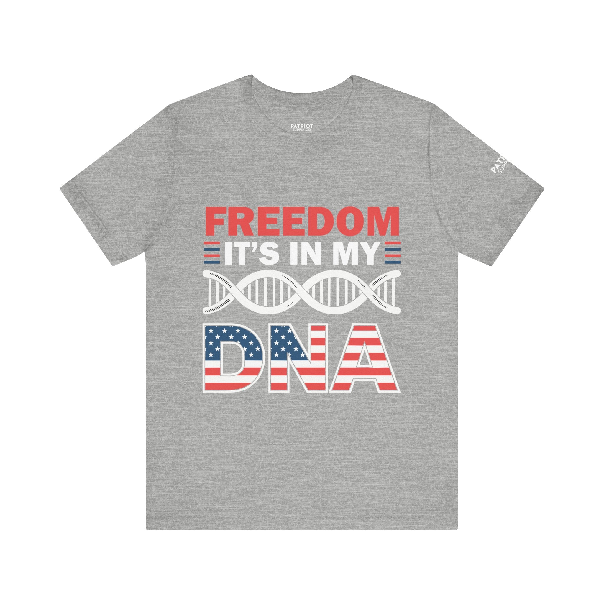 Freedom DNA T-Shirt - Patriotic Independence Day Tee | Conservative American Pride Apparel