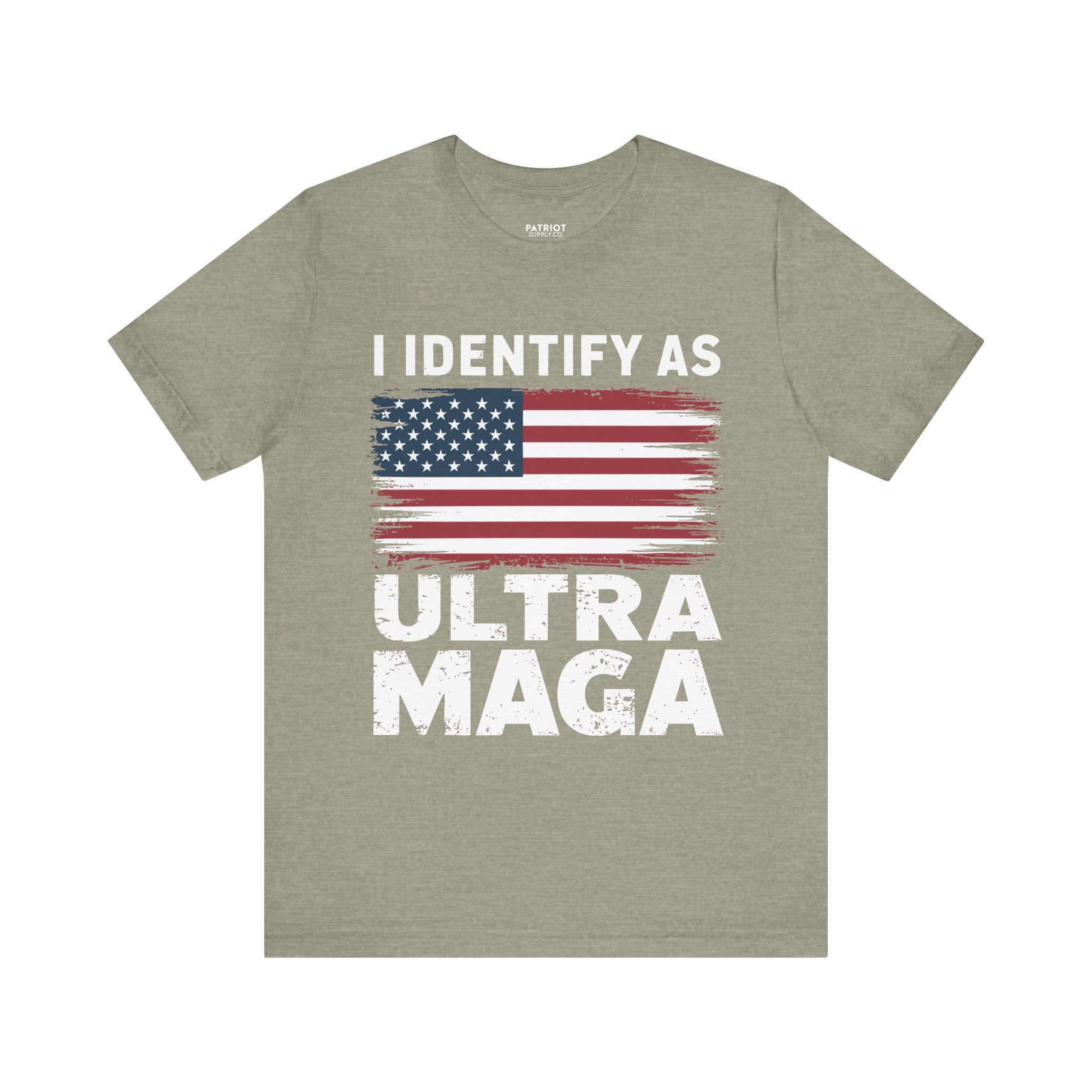 I Identify as Ultra MAGA T-Shirt - Conservative Identity Statement Tee | Patriotic Political Pride Apparel