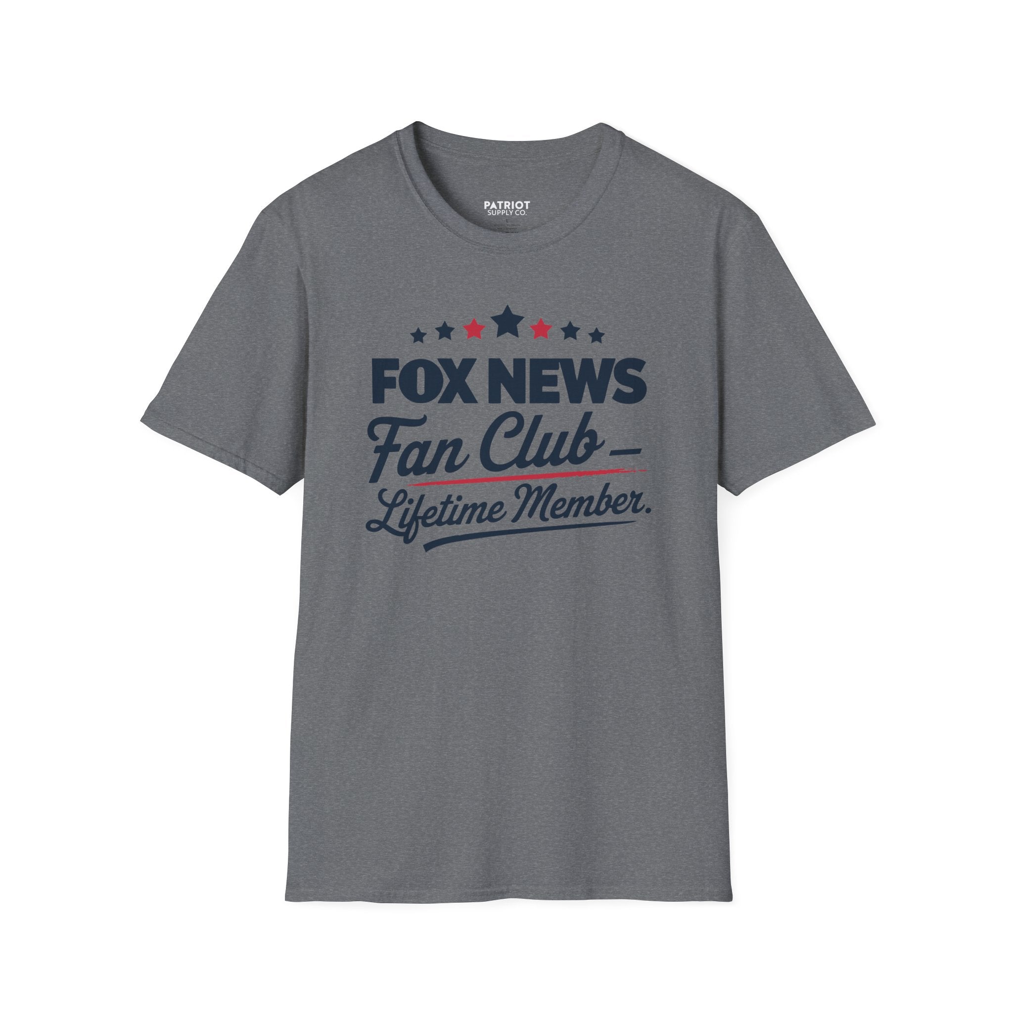 Fox News Fan Club Lifetime Member - Conservative Media Pride T-Shirt