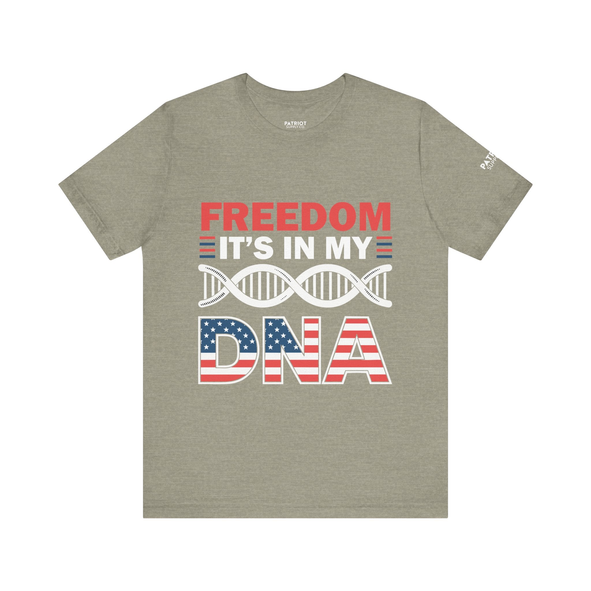 Freedom DNA T-Shirt - Patriotic Independence Day Tee | Conservative American Pride Apparel