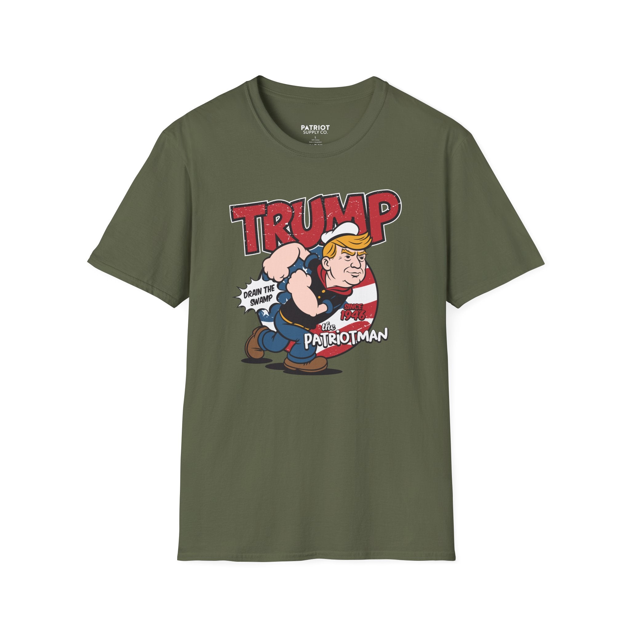 Trump Patriot Man - Conservative American Hero Statement T-Shirt