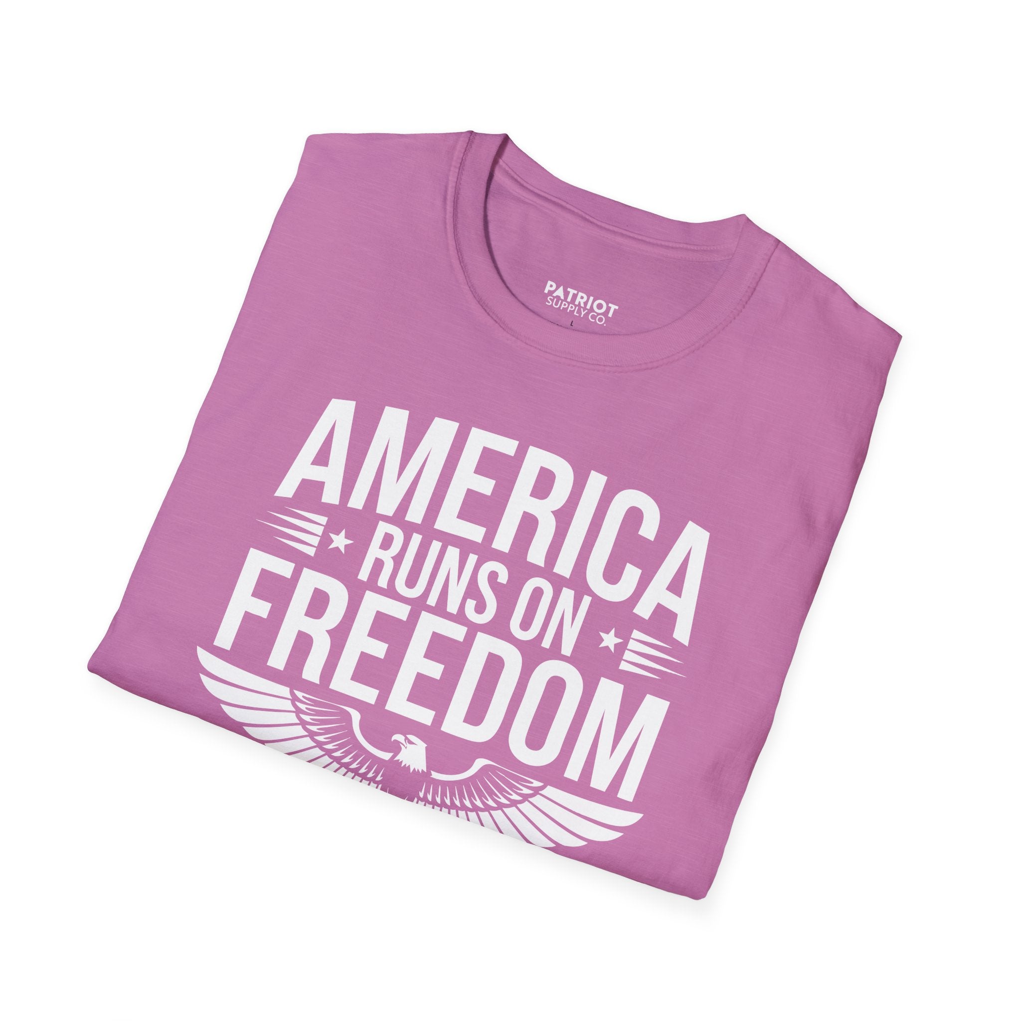 America Runs on Freedom Not Green Energy - Conservative Energy Independence T-Shirt
