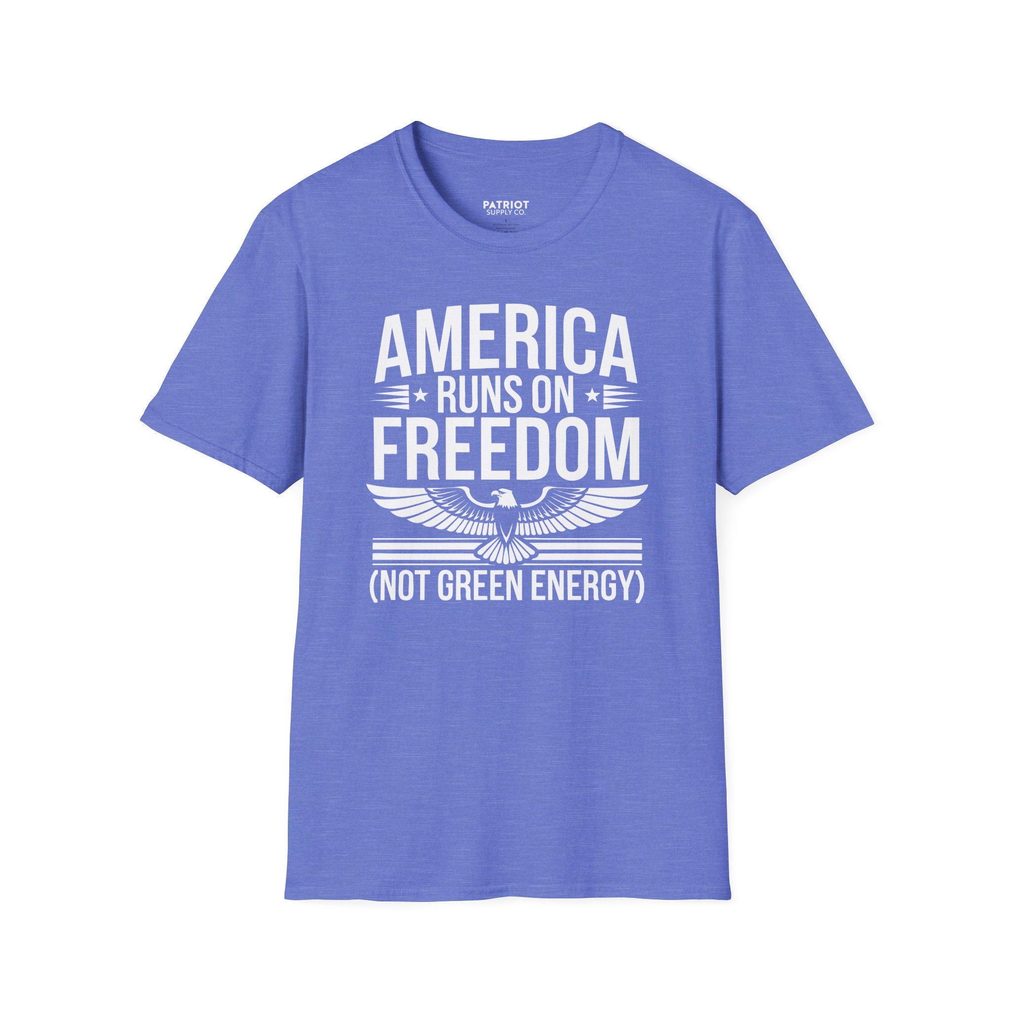 America Runs on Freedom Not Green Energy - Conservative Energy Independence T-Shirt