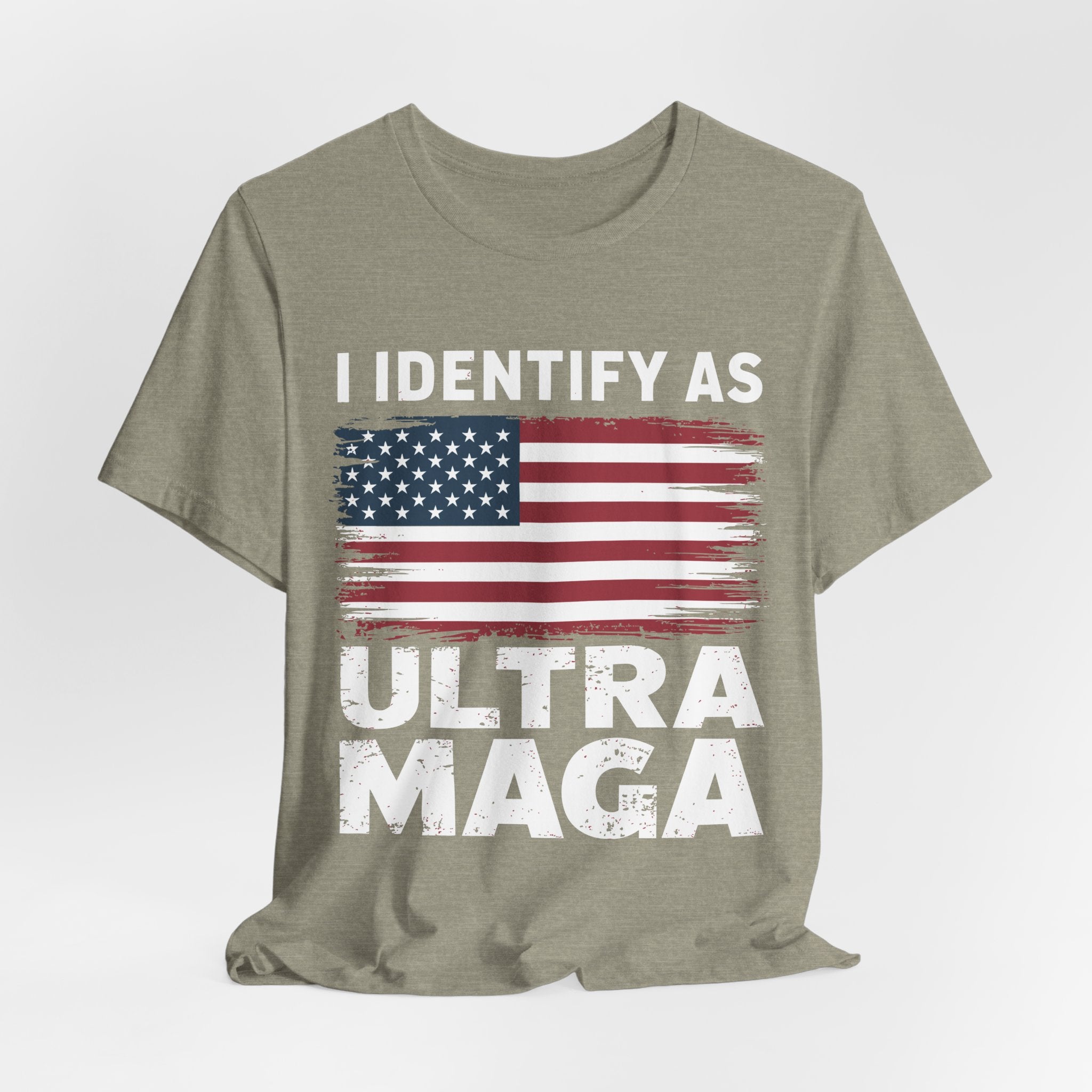 I Identify as Ultra MAGA T-Shirt - Conservative Identity Statement Tee | Patriotic Political Pride Apparel