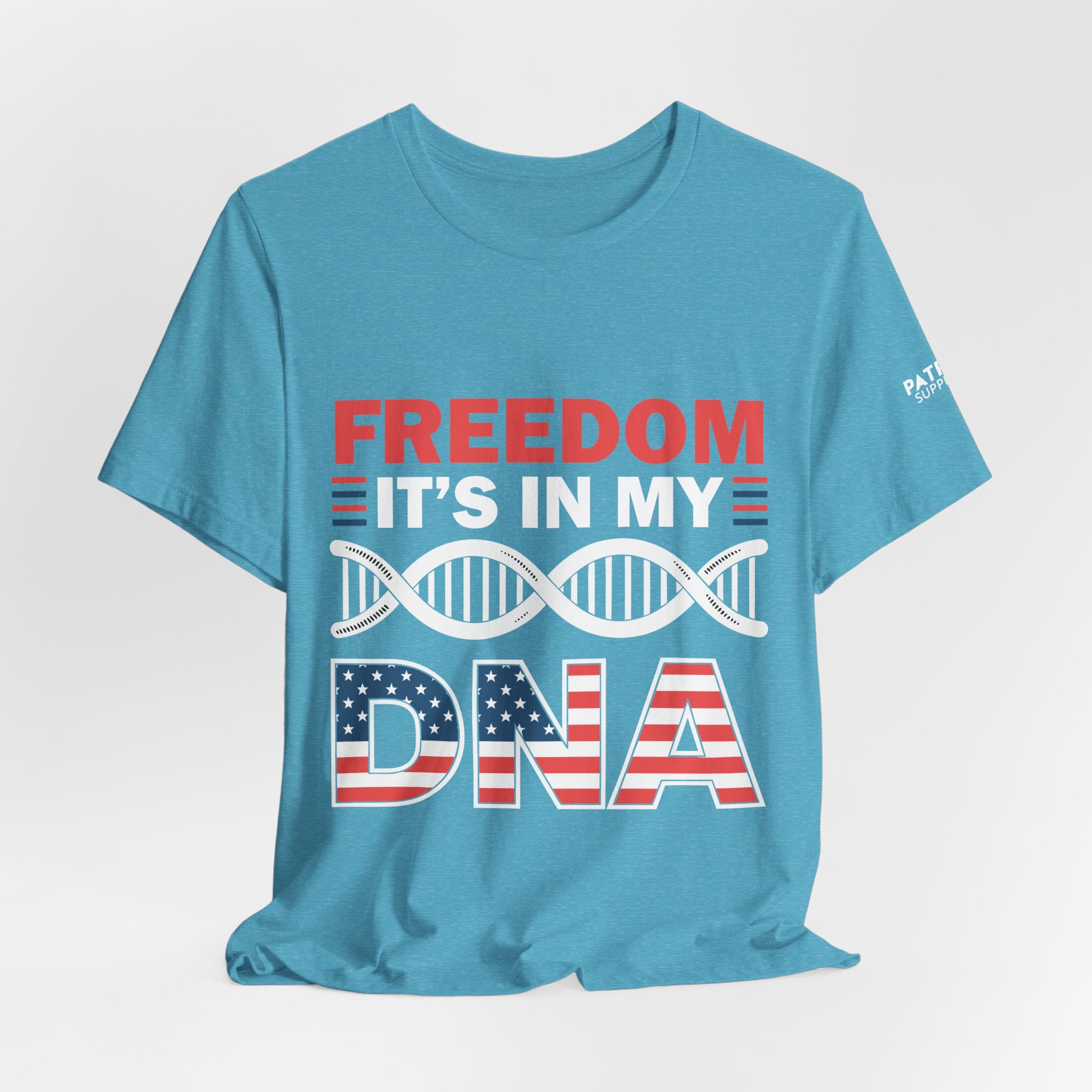 Freedom DNA T-Shirt - Patriotic Independence Day Tee | Conservative American Pride Apparel