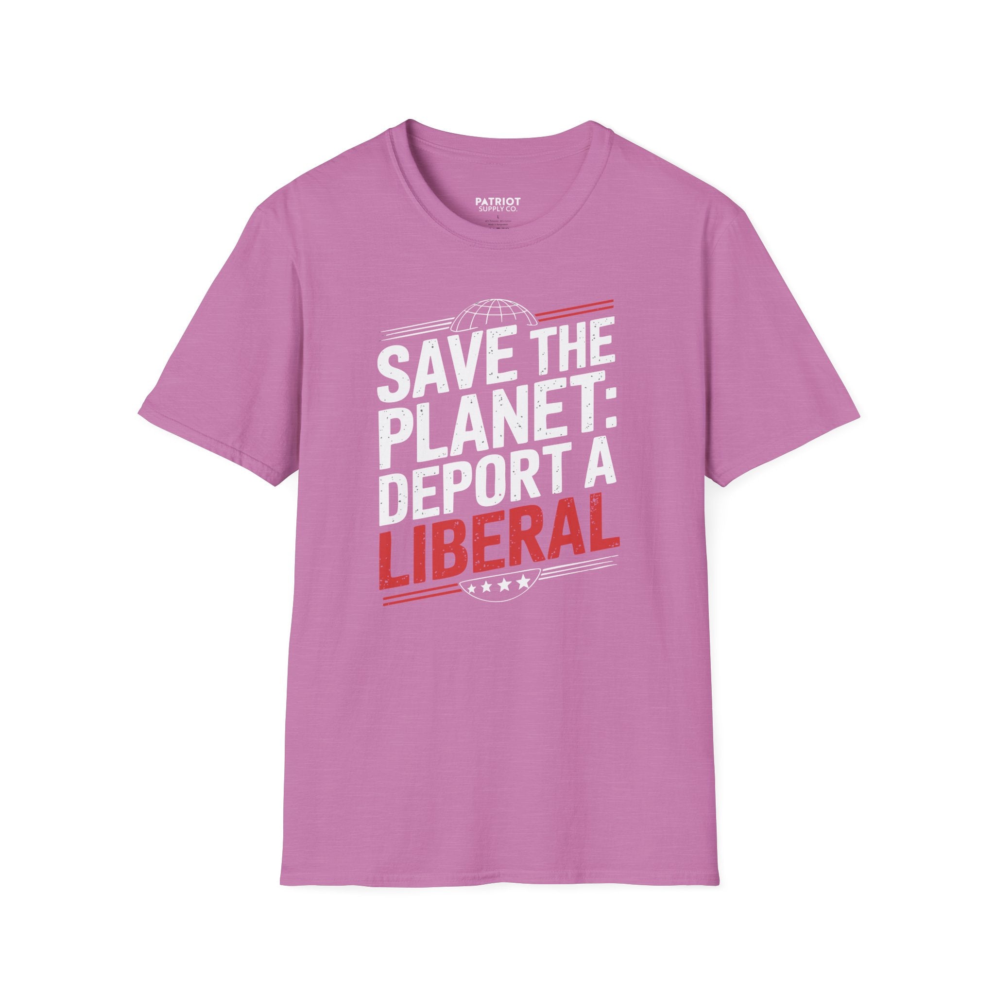 Save The Planet, Deport A Liberal - Conservative Environmental Humor T-Shirt