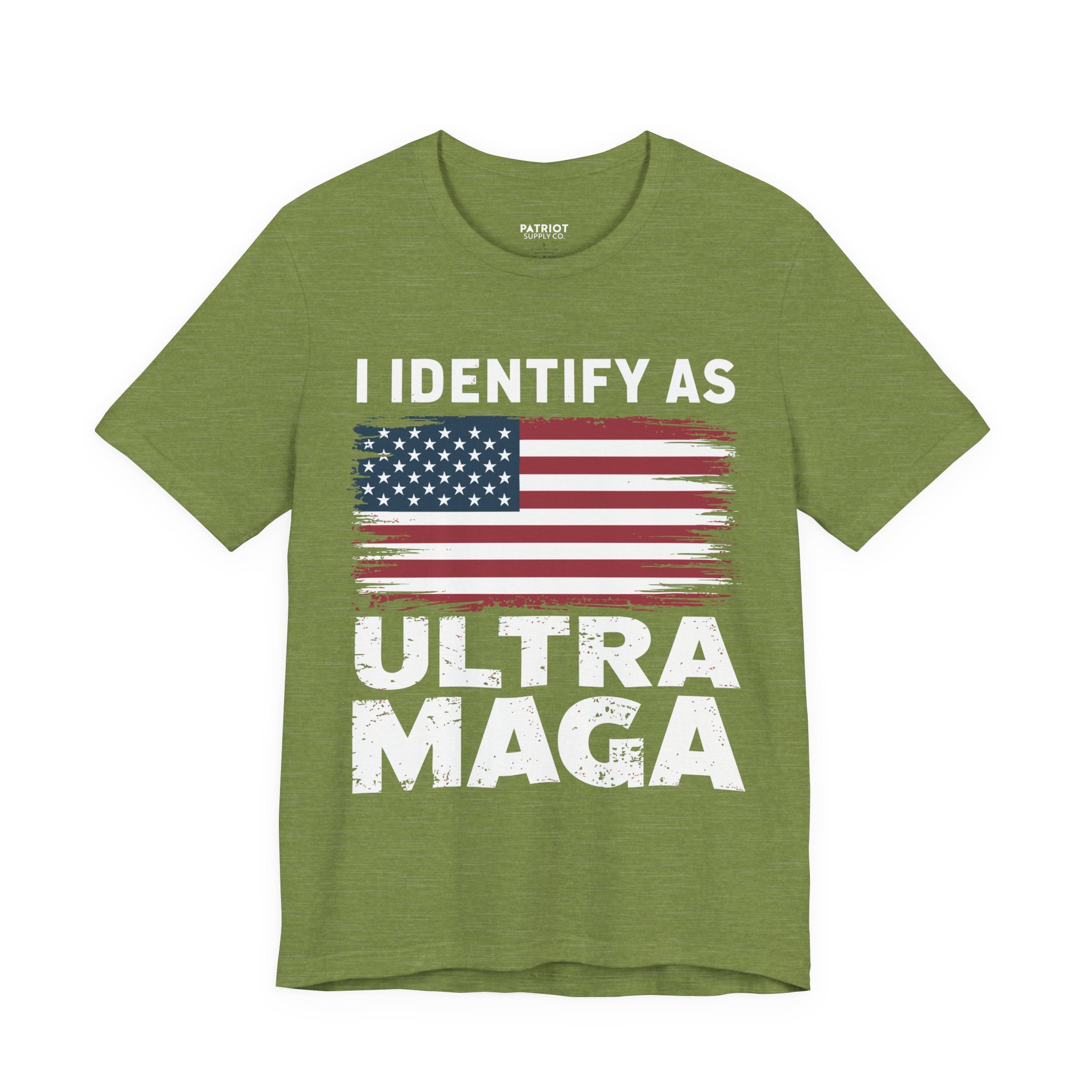 I Identify as Ultra MAGA T-Shirt - Conservative Identity Statement Tee | Patriotic Political Pride Apparel