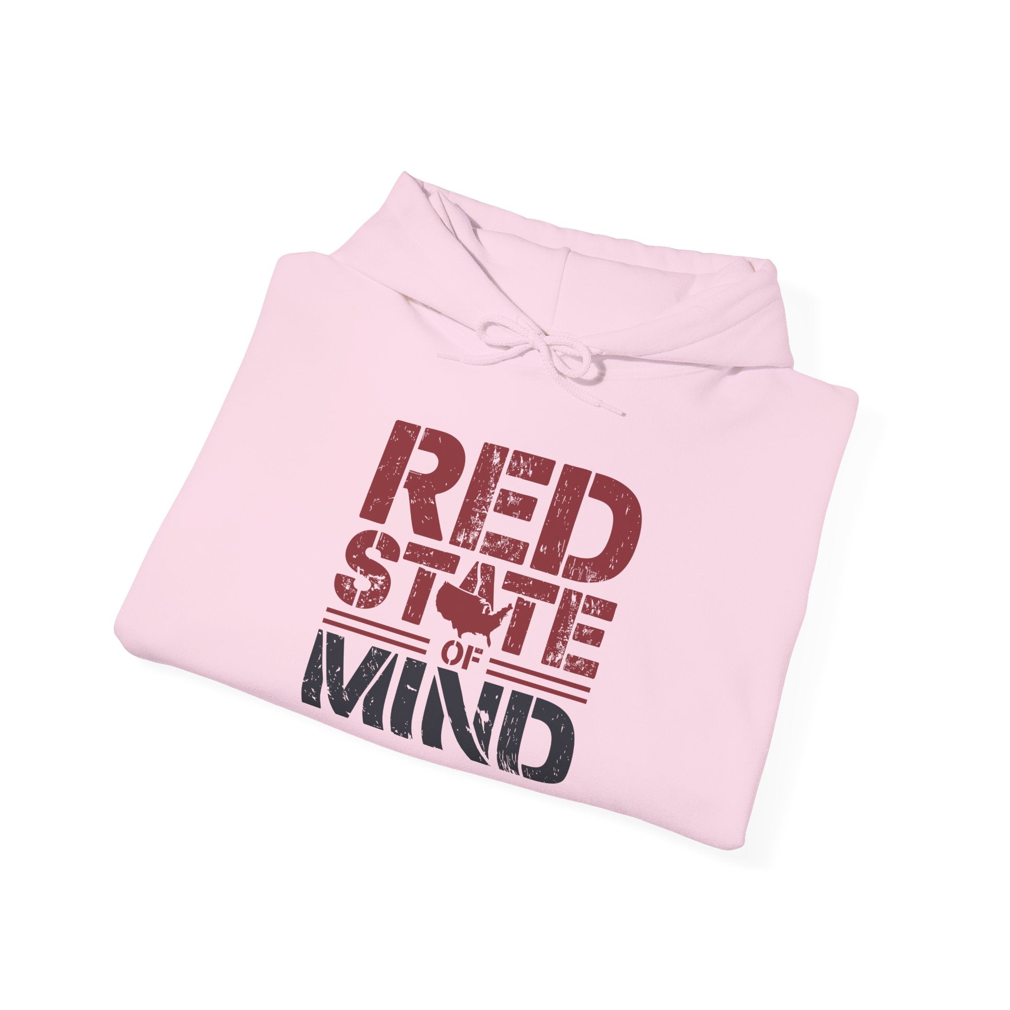 Red State of Mind Hooded Sweatshirt - Conservative Values Comfort Wear