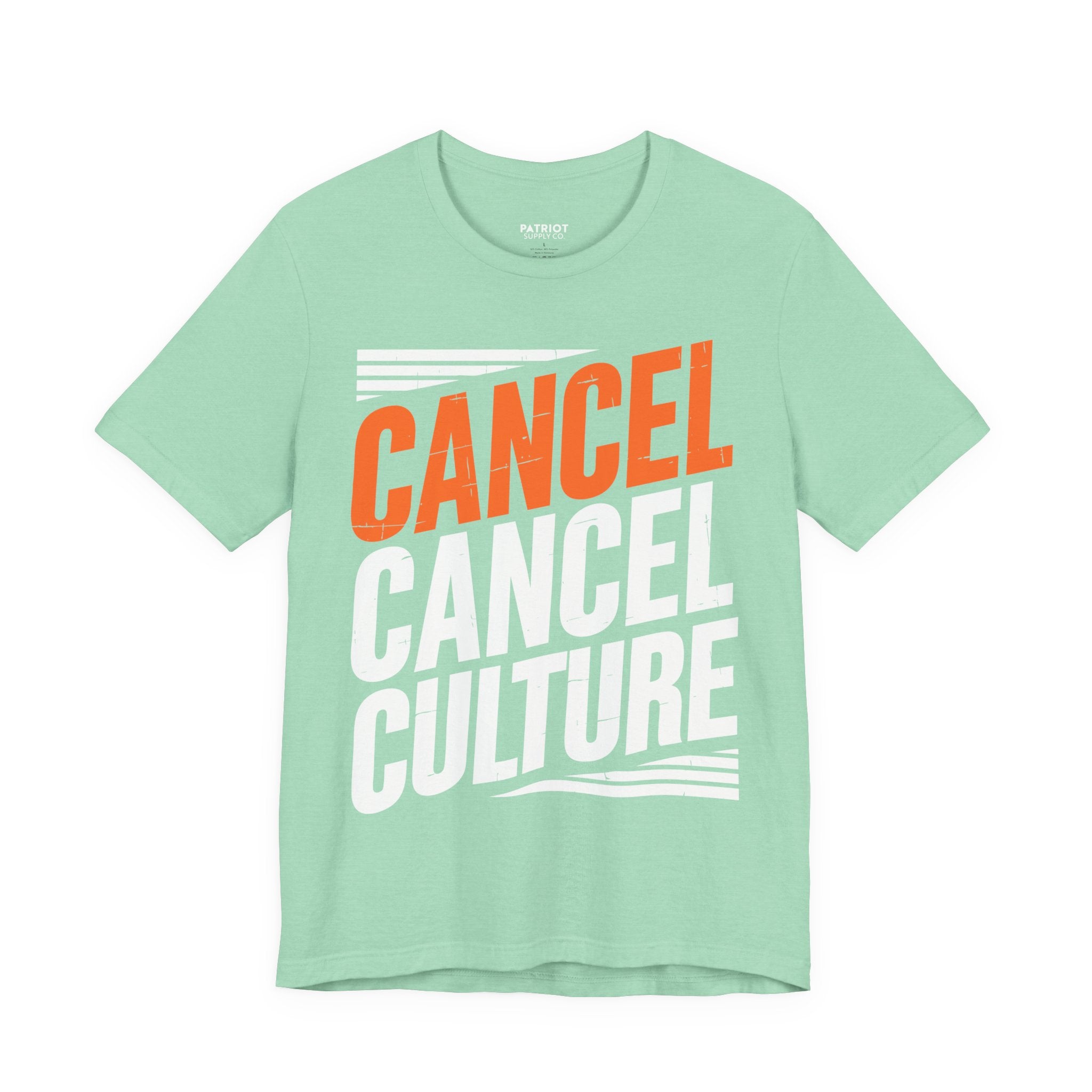 Cancel Culture Statement T-Shirt - Anti-Cancel Culture Conservative Tee | Free Speech Defense Apparel