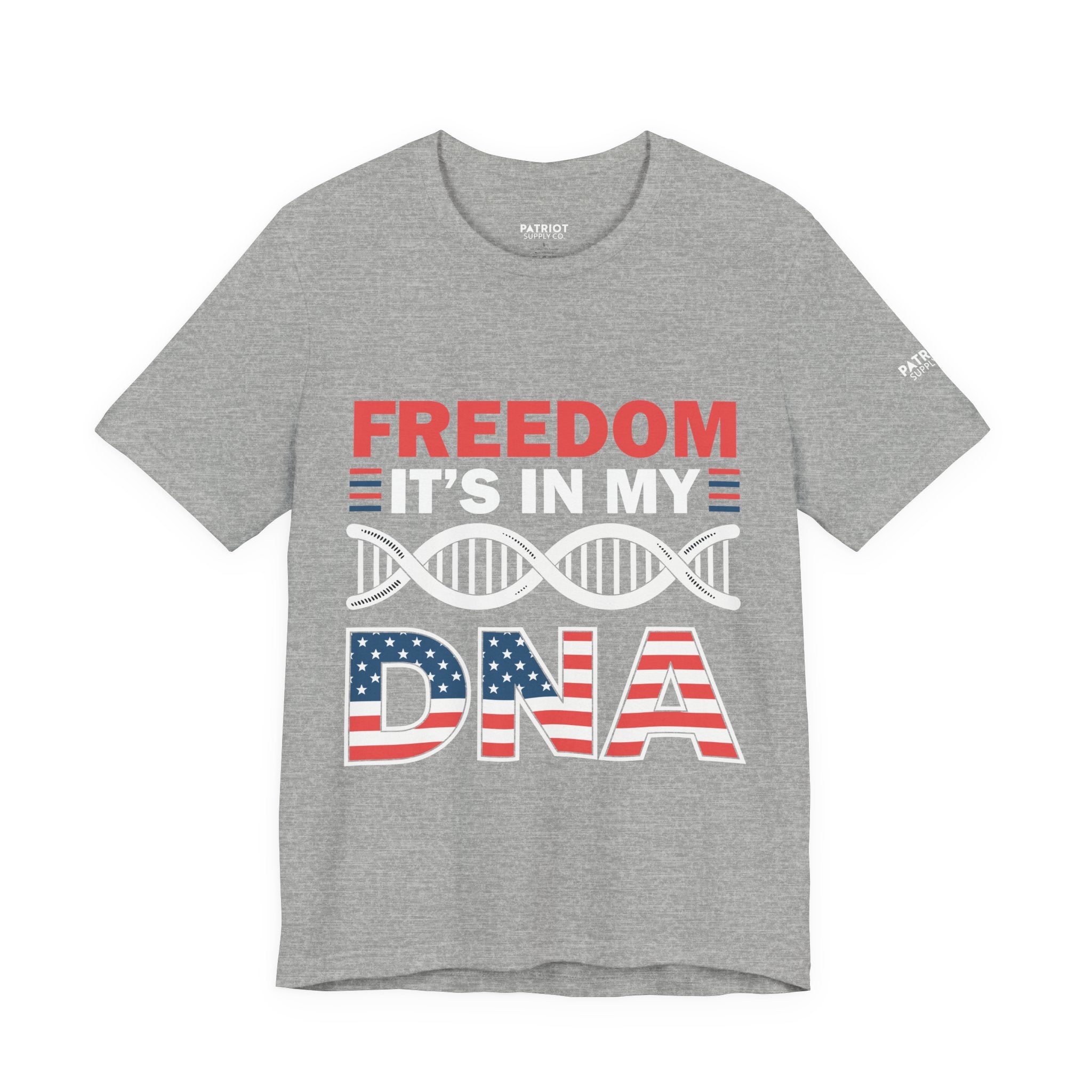 Freedom DNA T-Shirt - Patriotic Independence Day Tee | Conservative American Pride Apparel