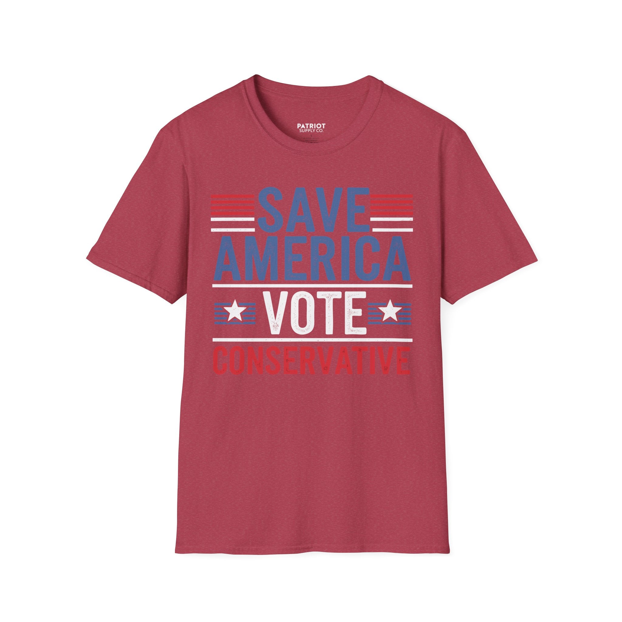 Save America Vote Conservative - Patriotic Election Statement T-Shirt