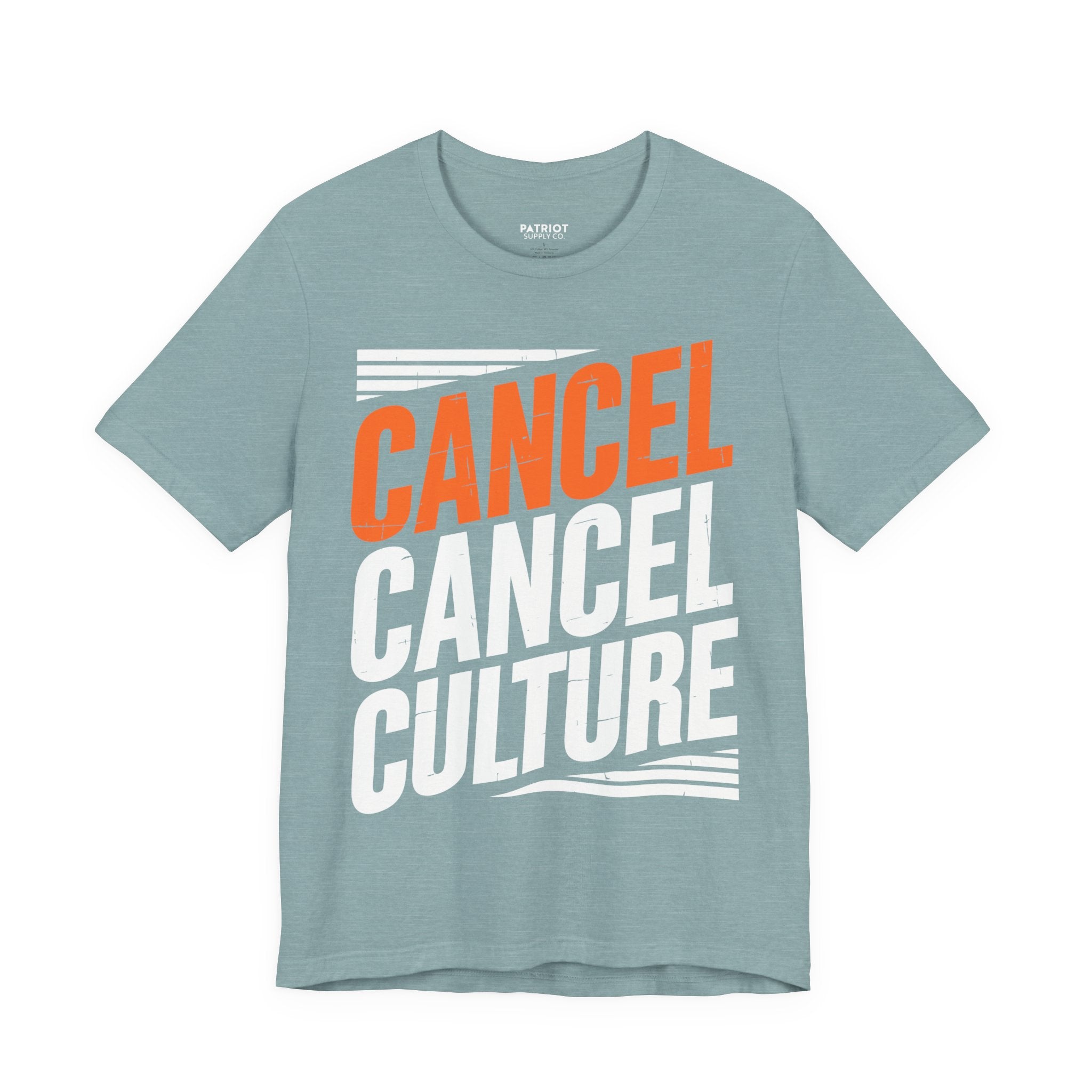 Cancel Culture Statement T-Shirt - Anti-Cancel Culture Conservative Tee | Free Speech Defense Apparel