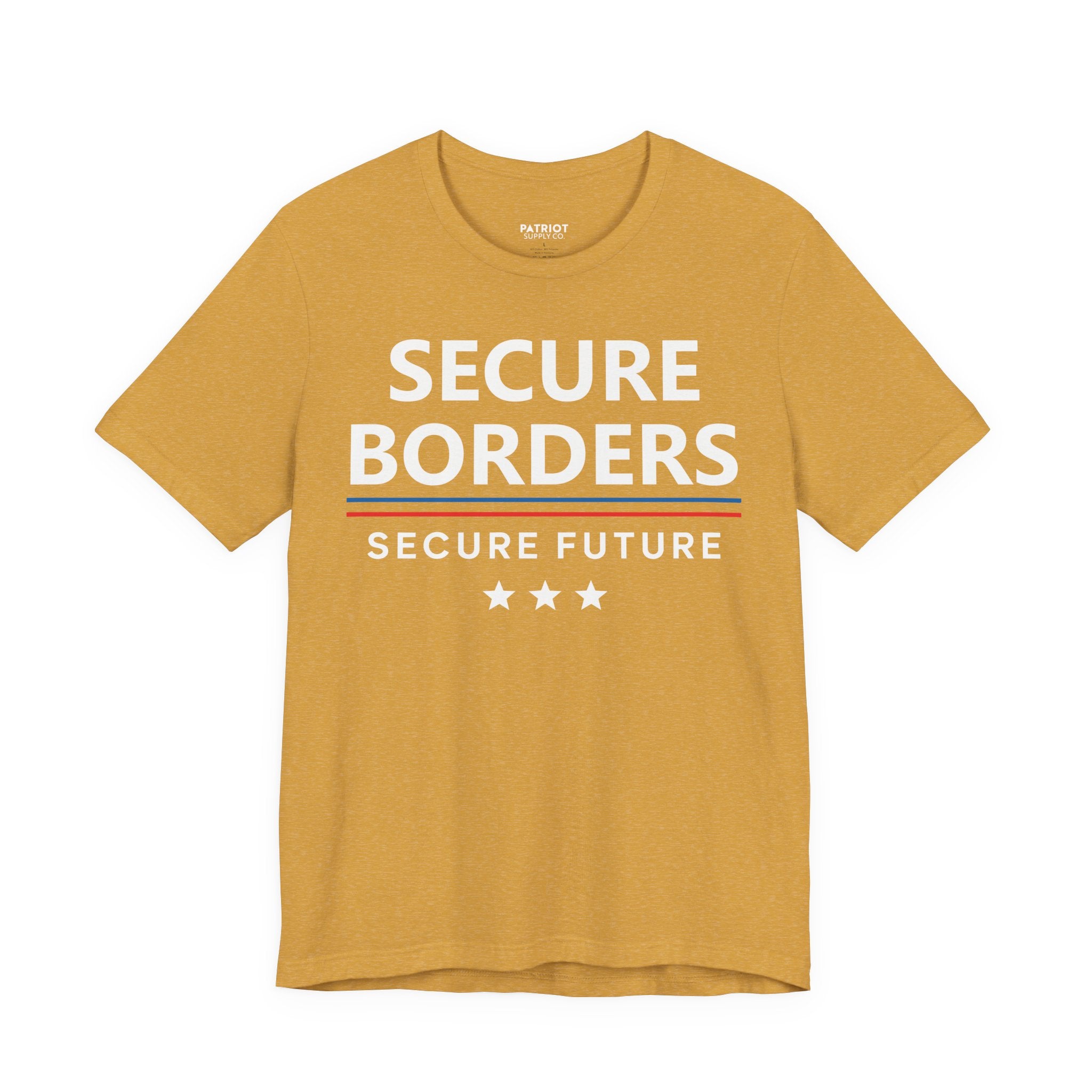Secure Borders T-Shirt - Immigration Control Statement Tee | Conservative Border Security Apparel