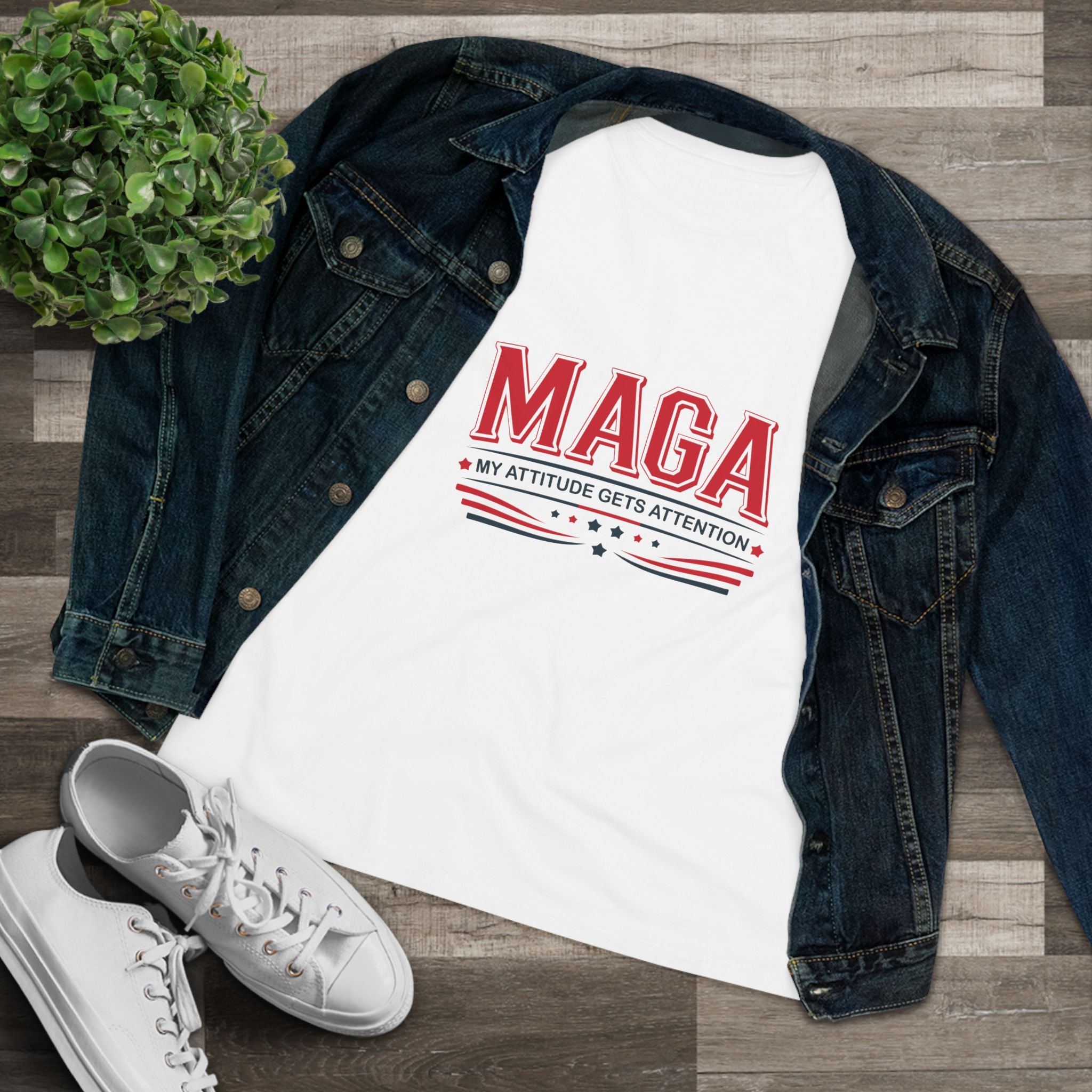 MAGA My Attitude Gets Attention Women&