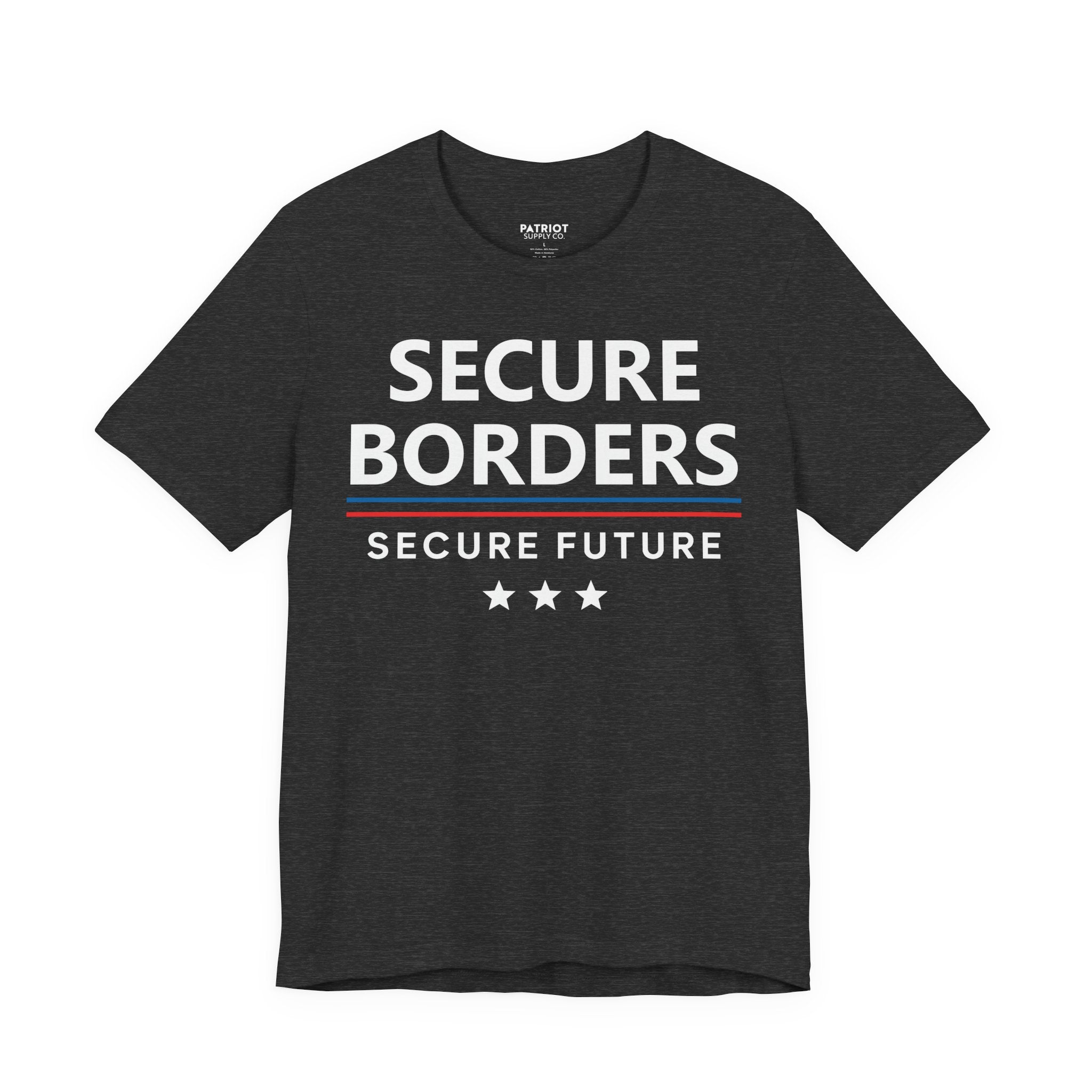 Secure Borders T-Shirt - Immigration Control Statement Tee | Conservative Border Security Apparel