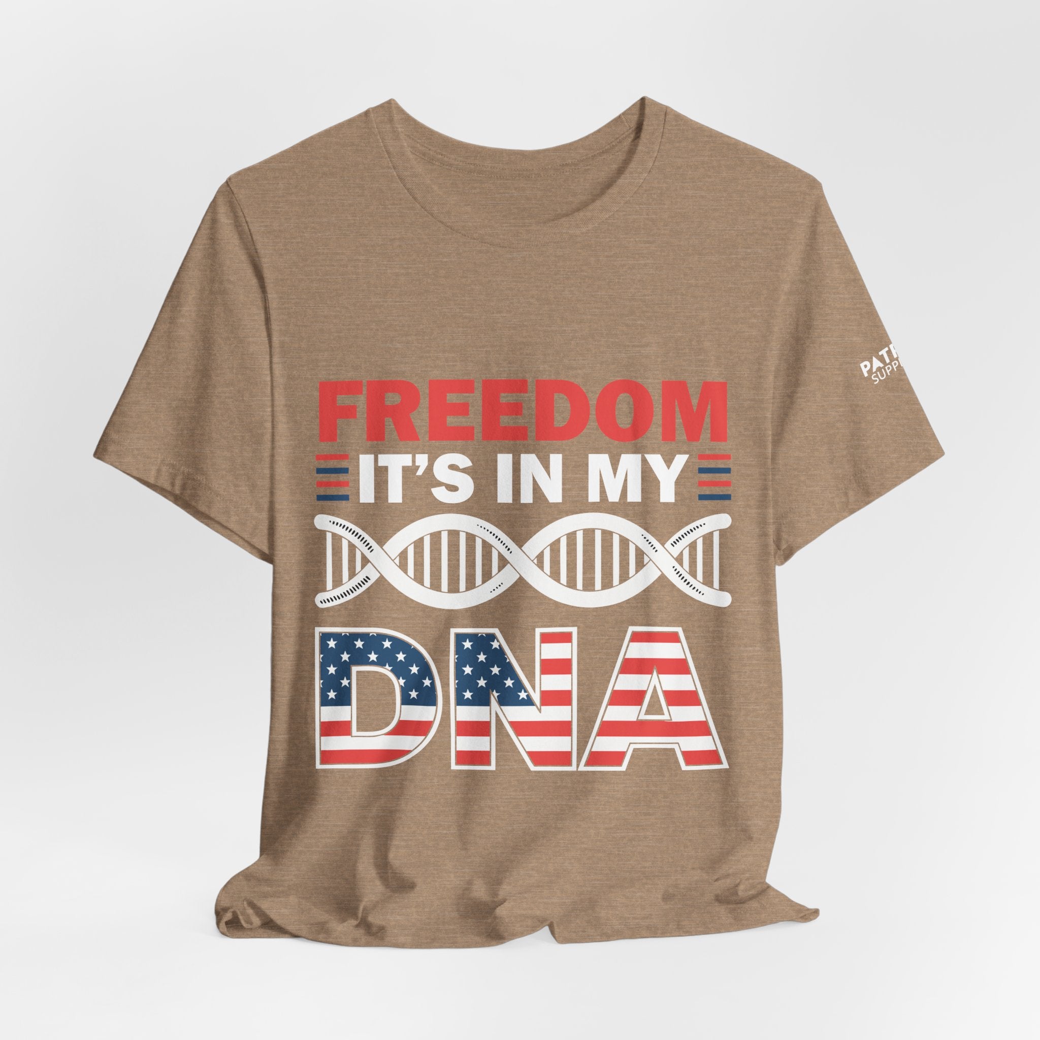 Freedom DNA T-Shirt - Patriotic Independence Day Tee | Conservative American Pride Apparel