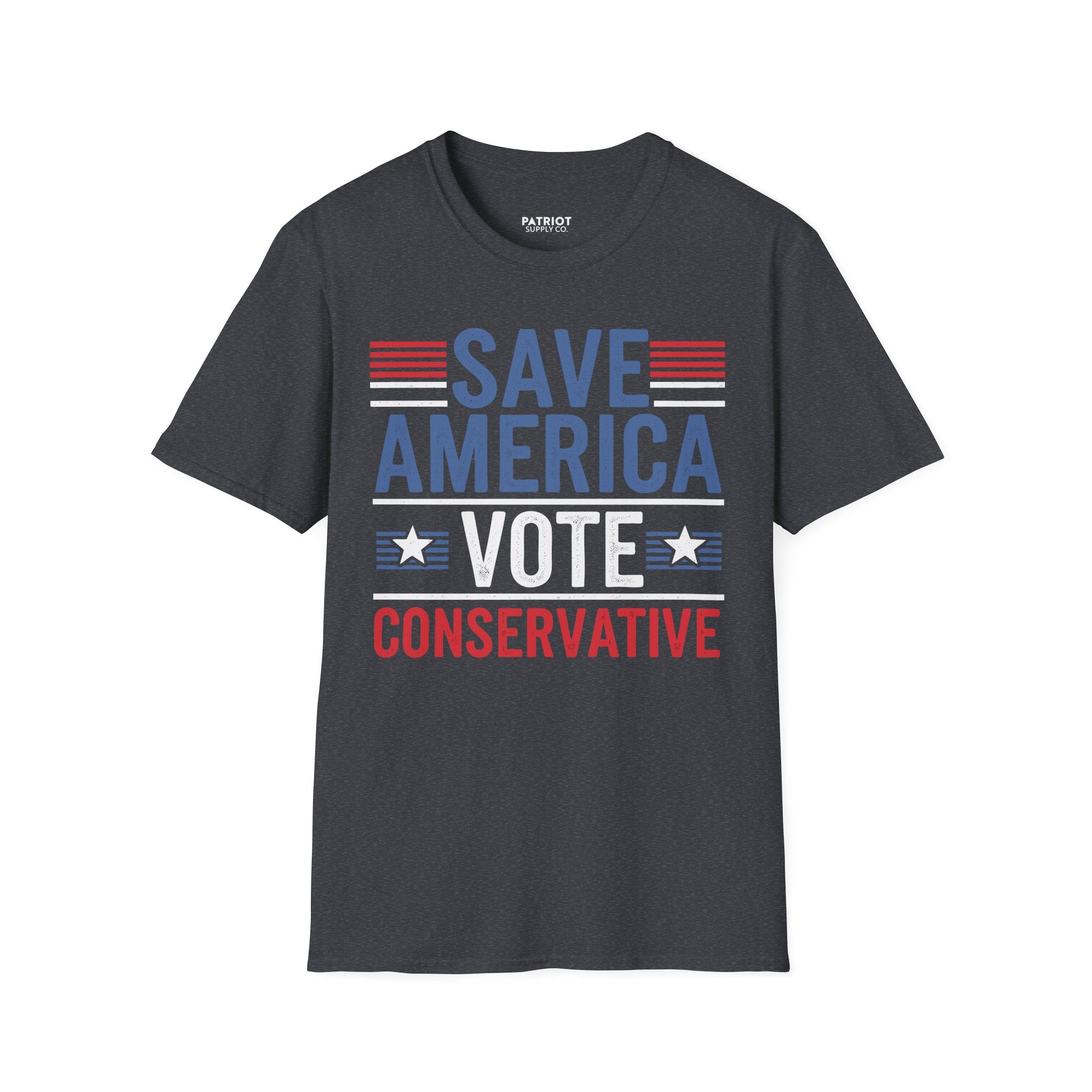 Save America Vote Conservative - Patriotic Election Statement T-Shirt