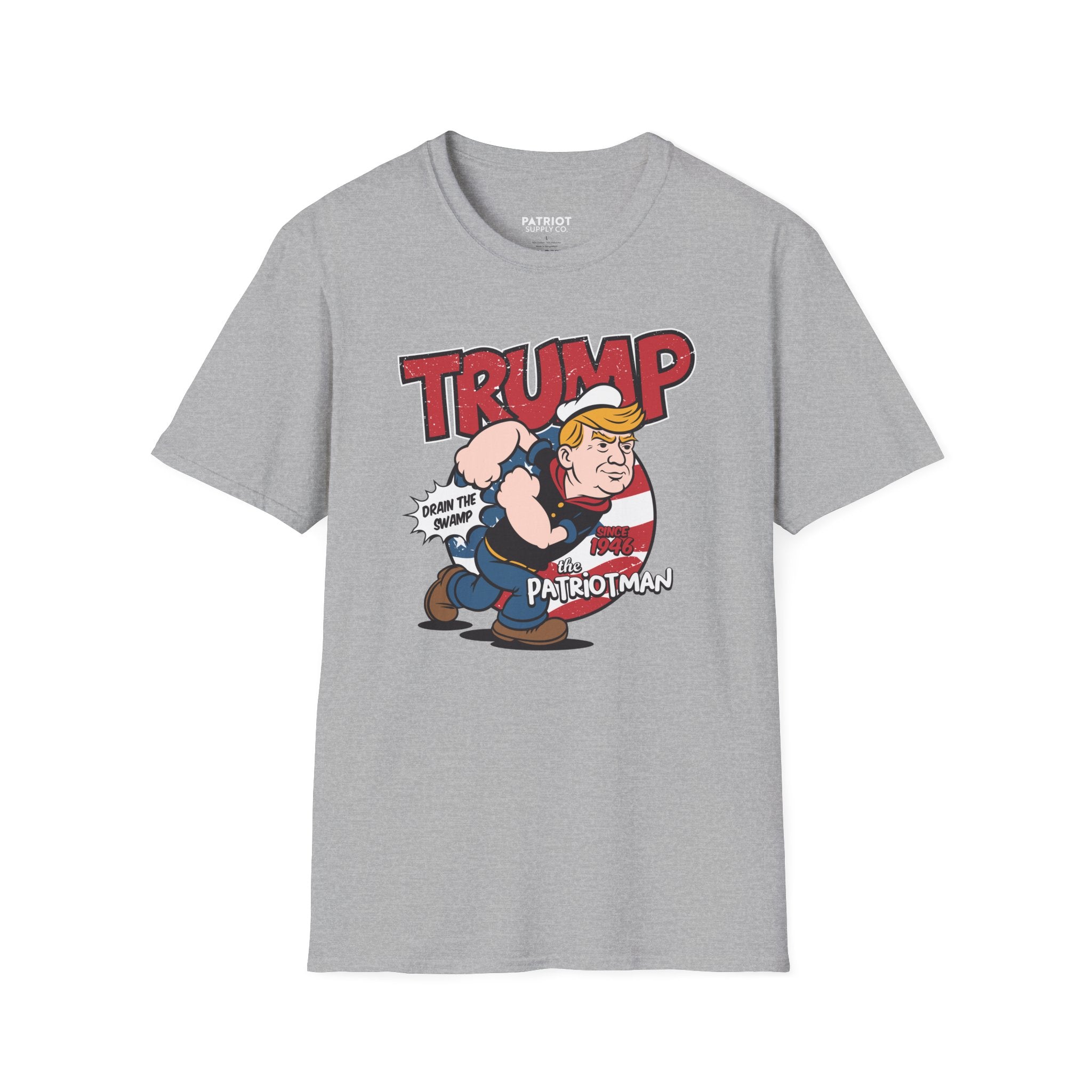Trump Patriot Man - Conservative American Hero Statement T-Shirt