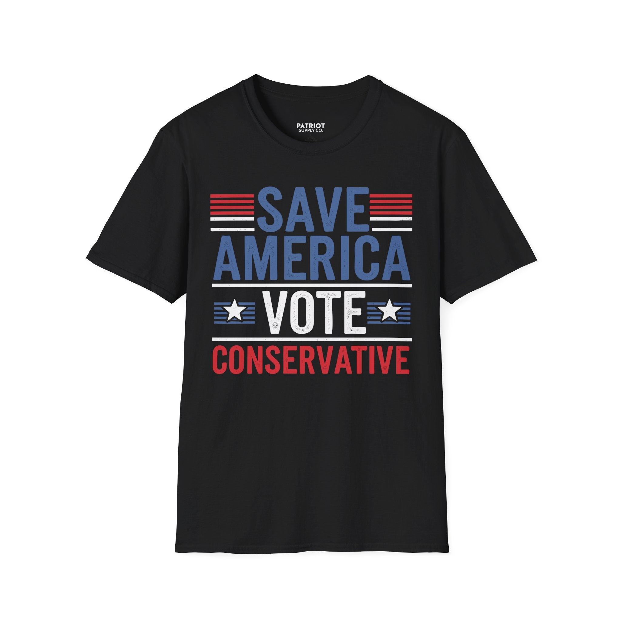 Save America Vote Conservative - Patriotic Election Statement T-Shirt