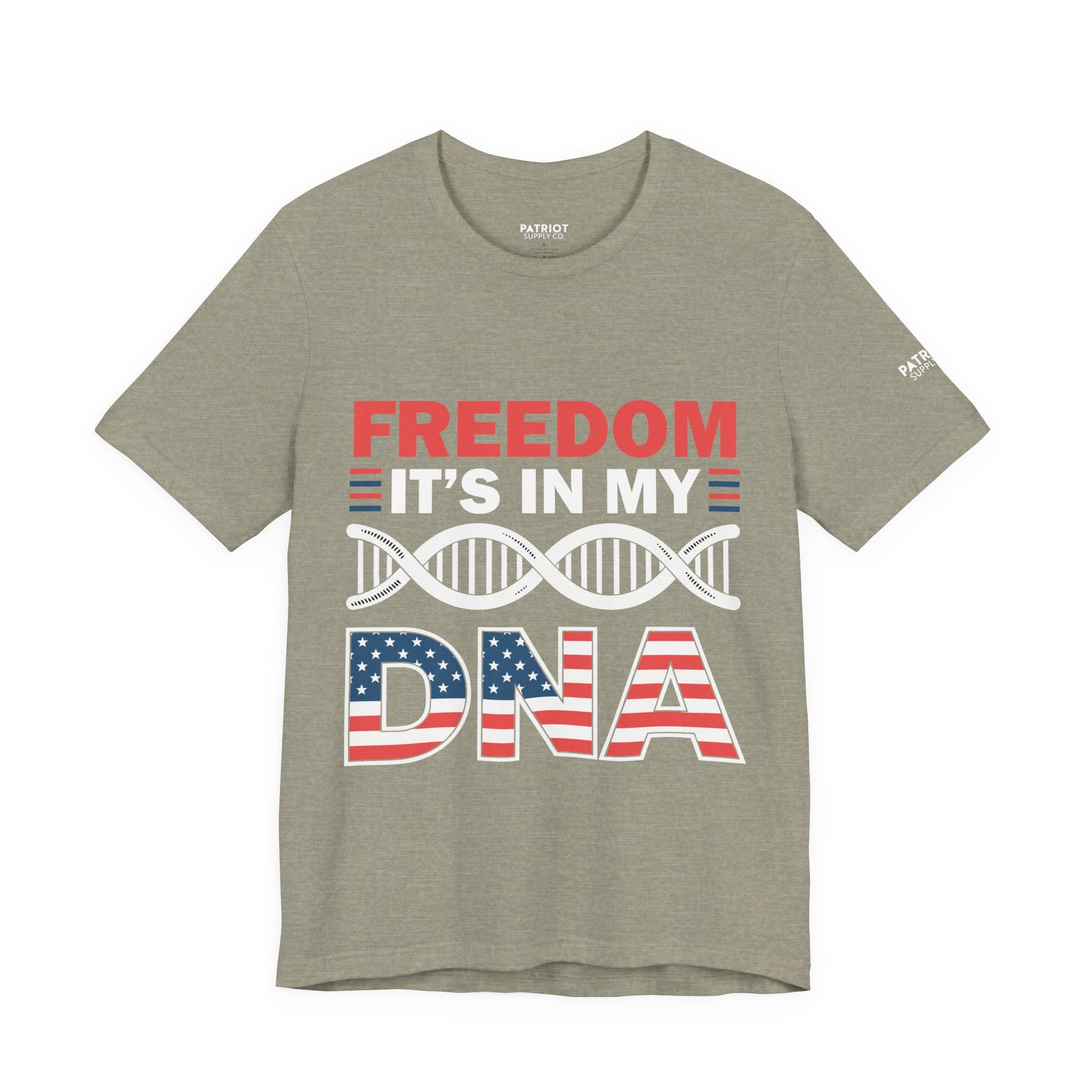 Freedom DNA T-Shirt - Patriotic Independence Day Tee | Conservative American Pride Apparel