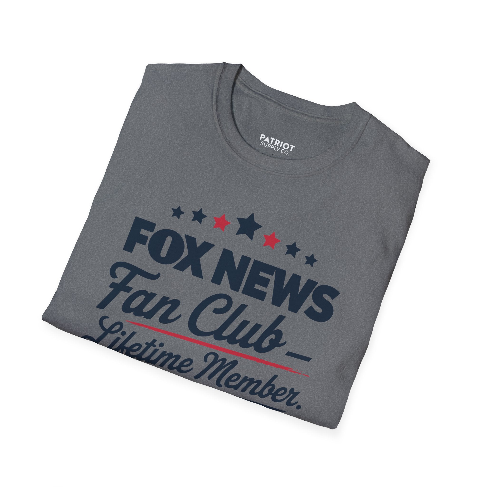 Fox News Fan Club Lifetime Member - Conservative Media Pride T-Shirt