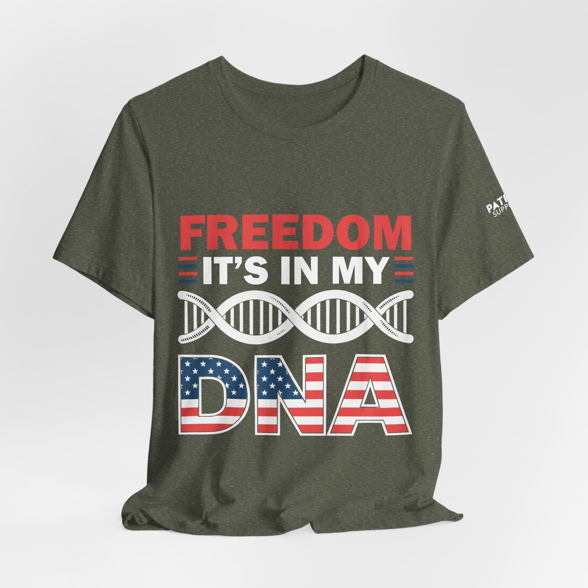 Freedom DNA T-Shirt - Patriotic Independence Day Tee | Conservative American Pride Apparel