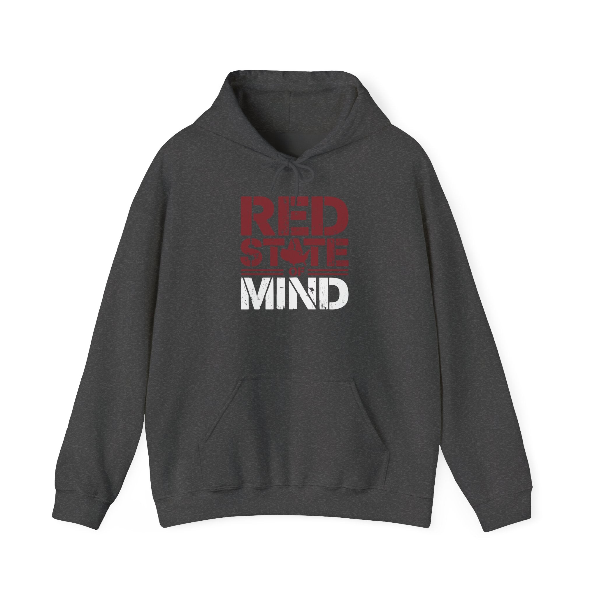 Red State of Mind Hooded Sweatshirt - Conservative Values Comfort Wear