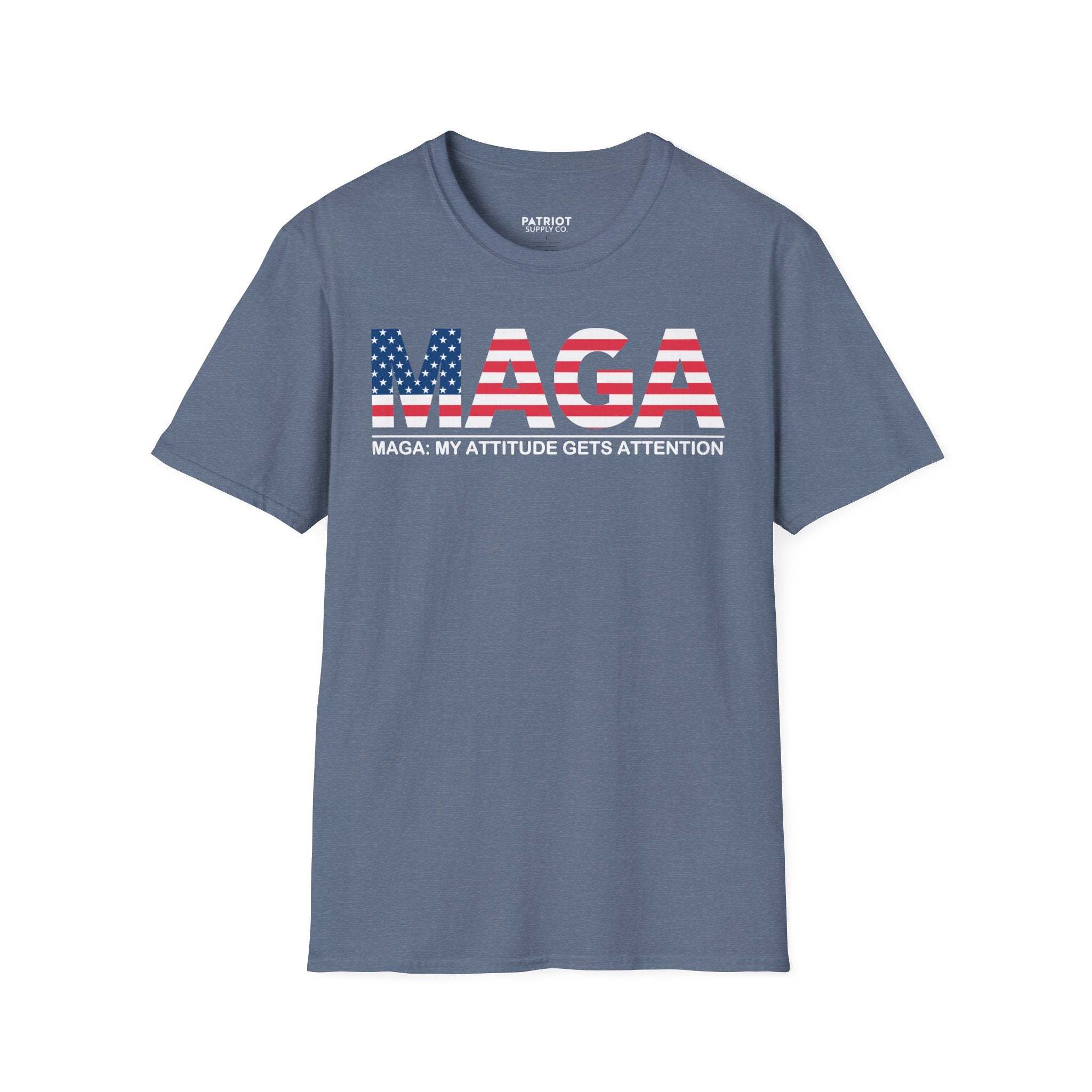 MAGA My Attitude Gets Attention - Bold Conservative Statement T-Shirt