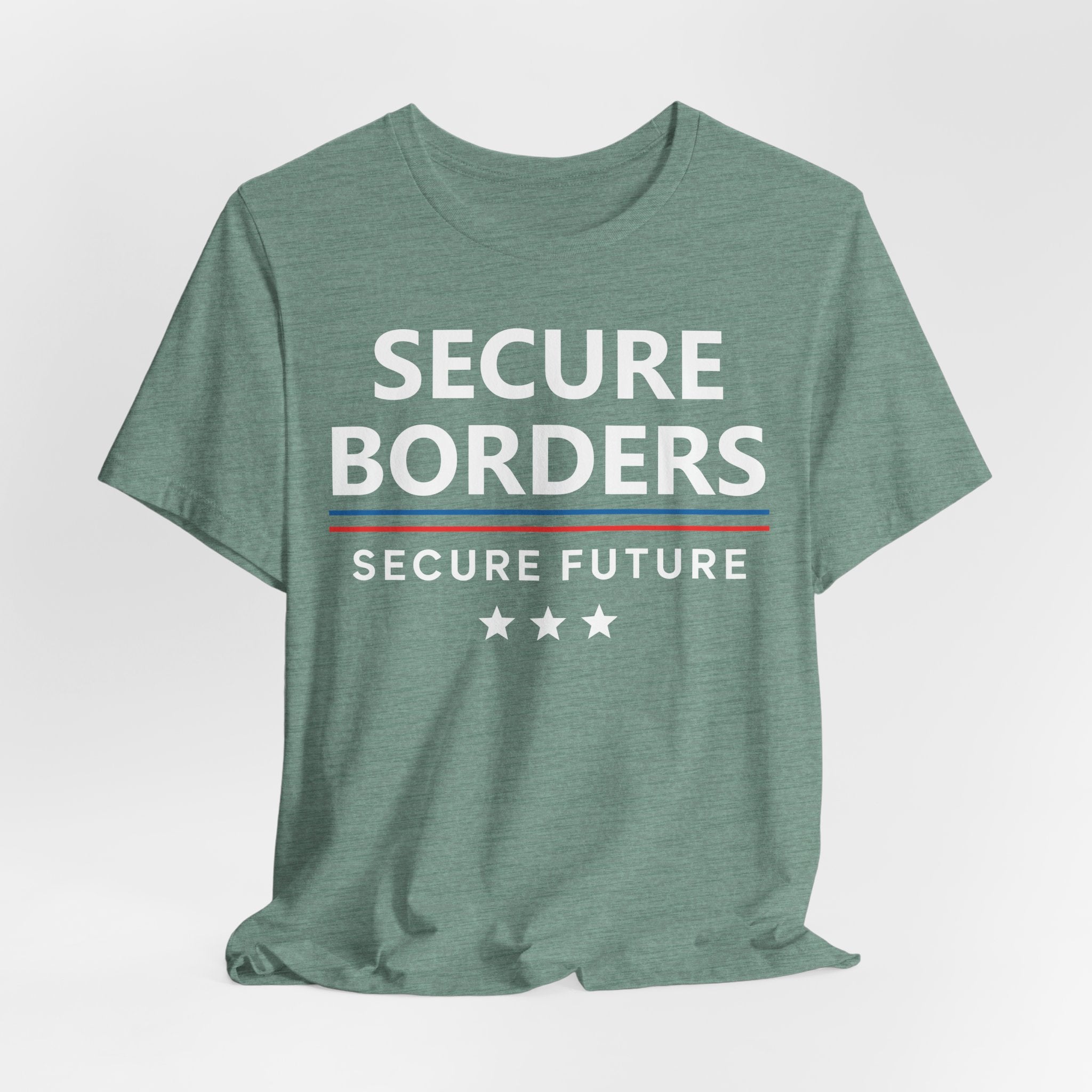 Secure Borders T-Shirt - Immigration Control Statement Tee | Conservative Border Security Apparel