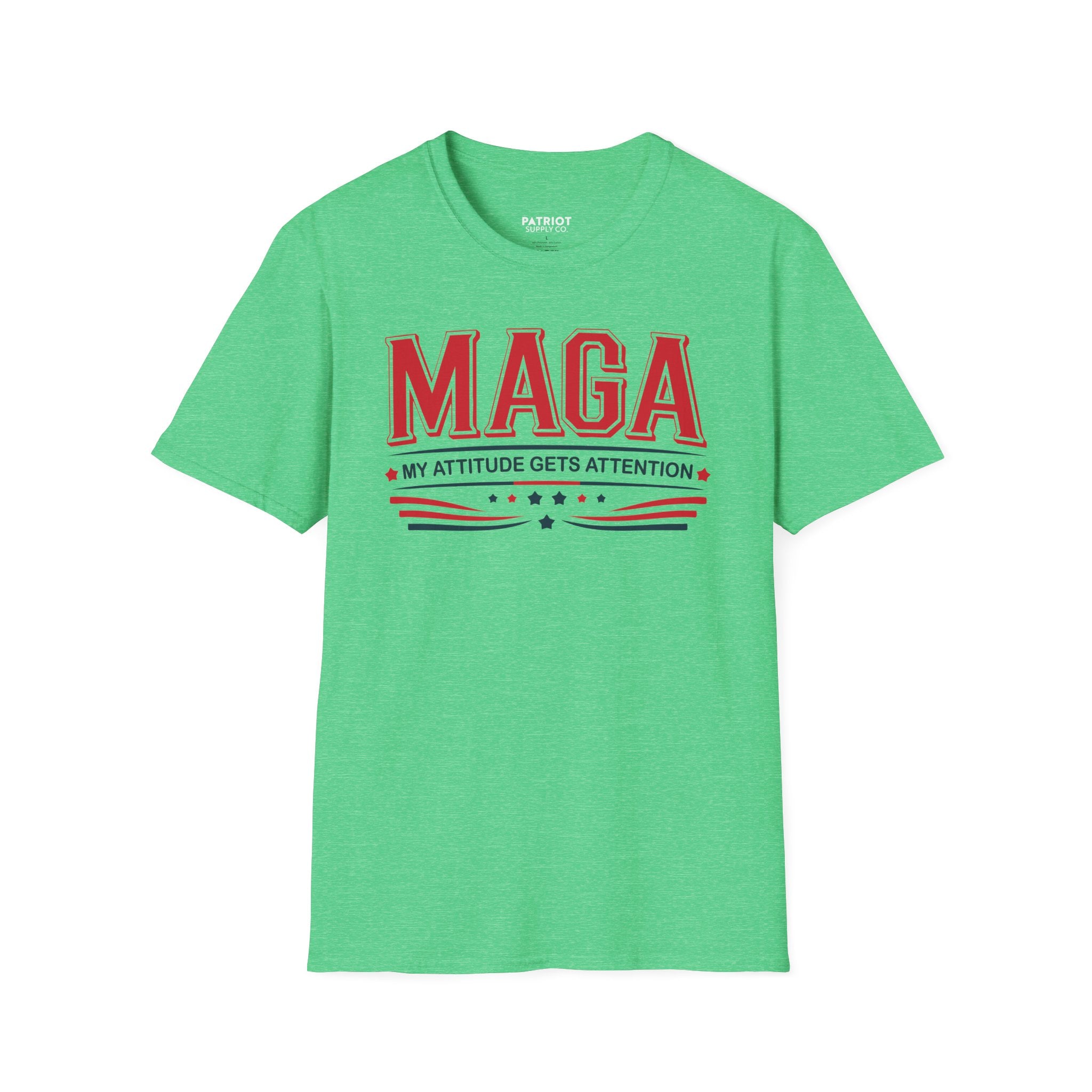 MAGA My Attitude Gets Attention - Bold Conservative Statement T-Shirt