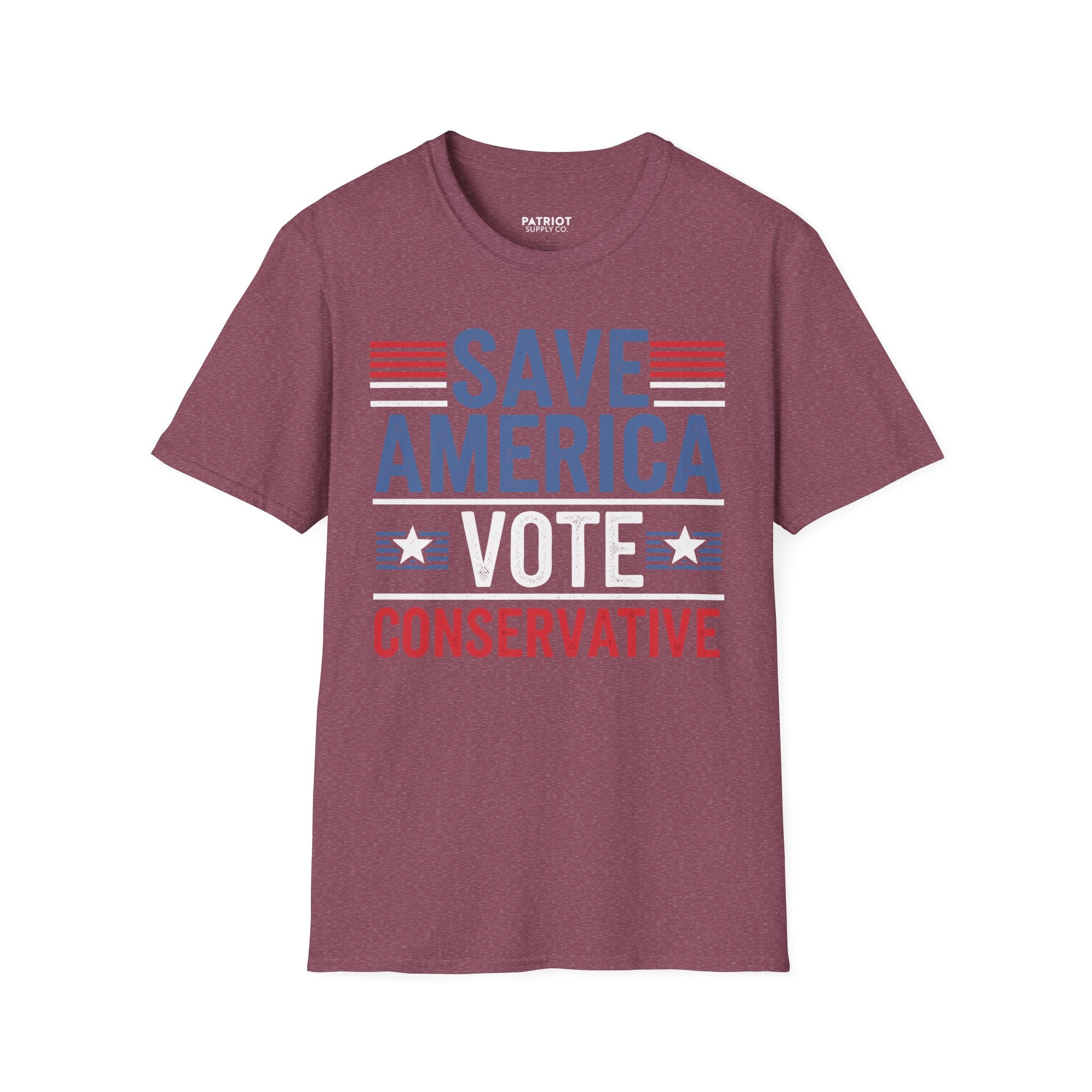 Save America Vote Conservative - Patriotic Election Statement T-Shirt