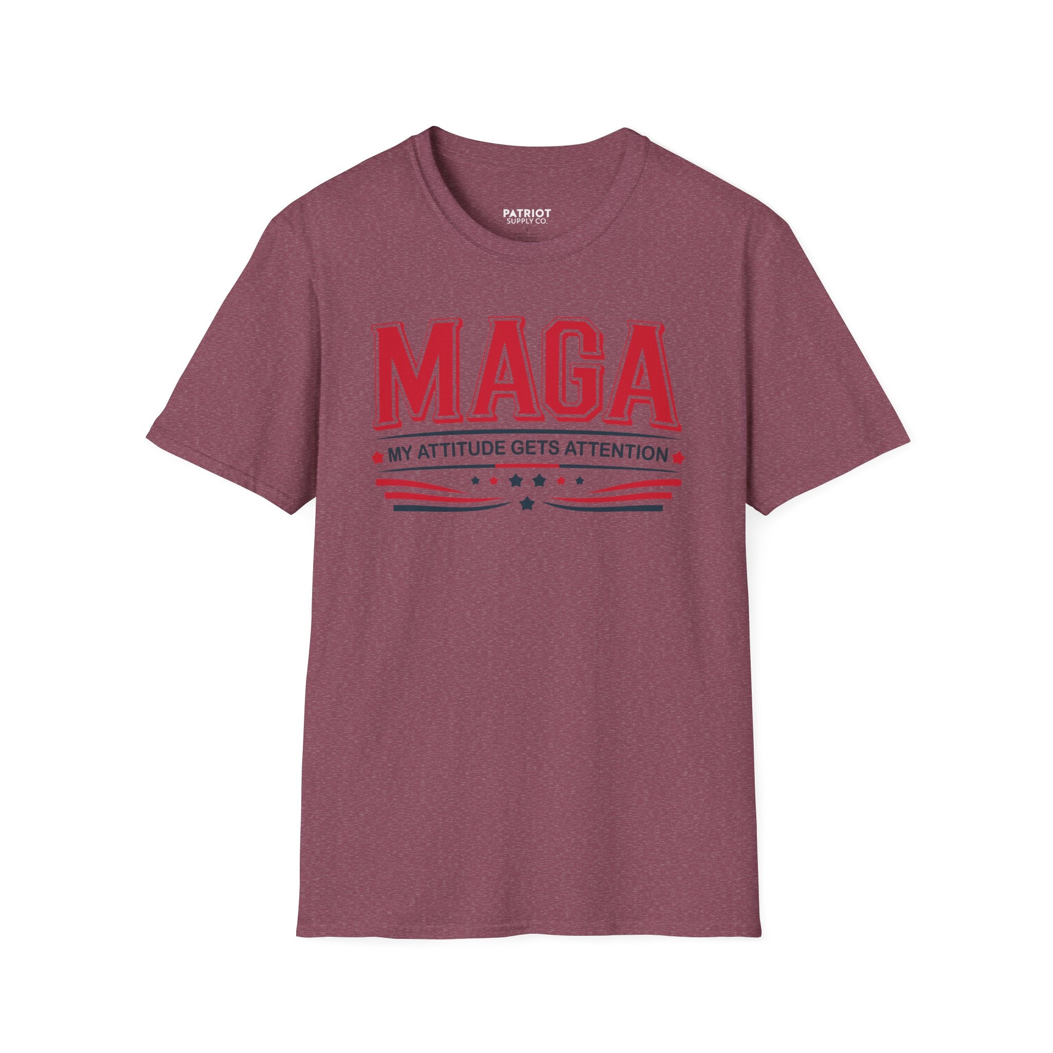 MAGA My Attitude Gets Attention - Bold Conservative Statement T-Shirt