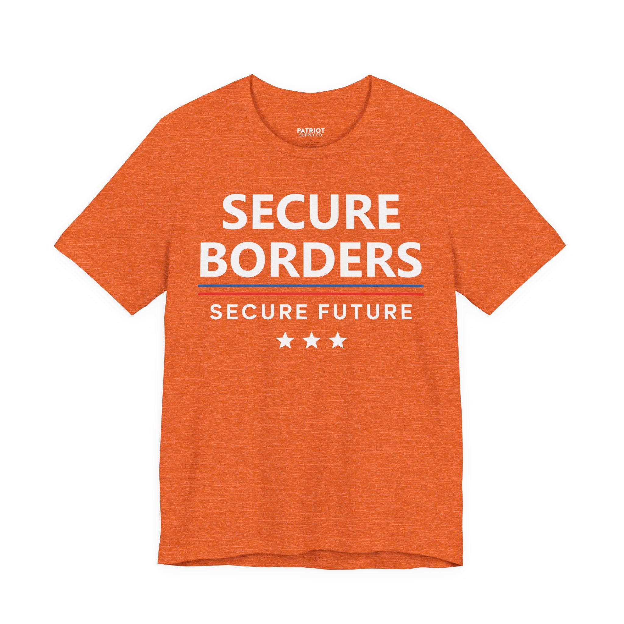 Secure Borders T-Shirt - Immigration Control Statement Tee | Conservative Border Security Apparel