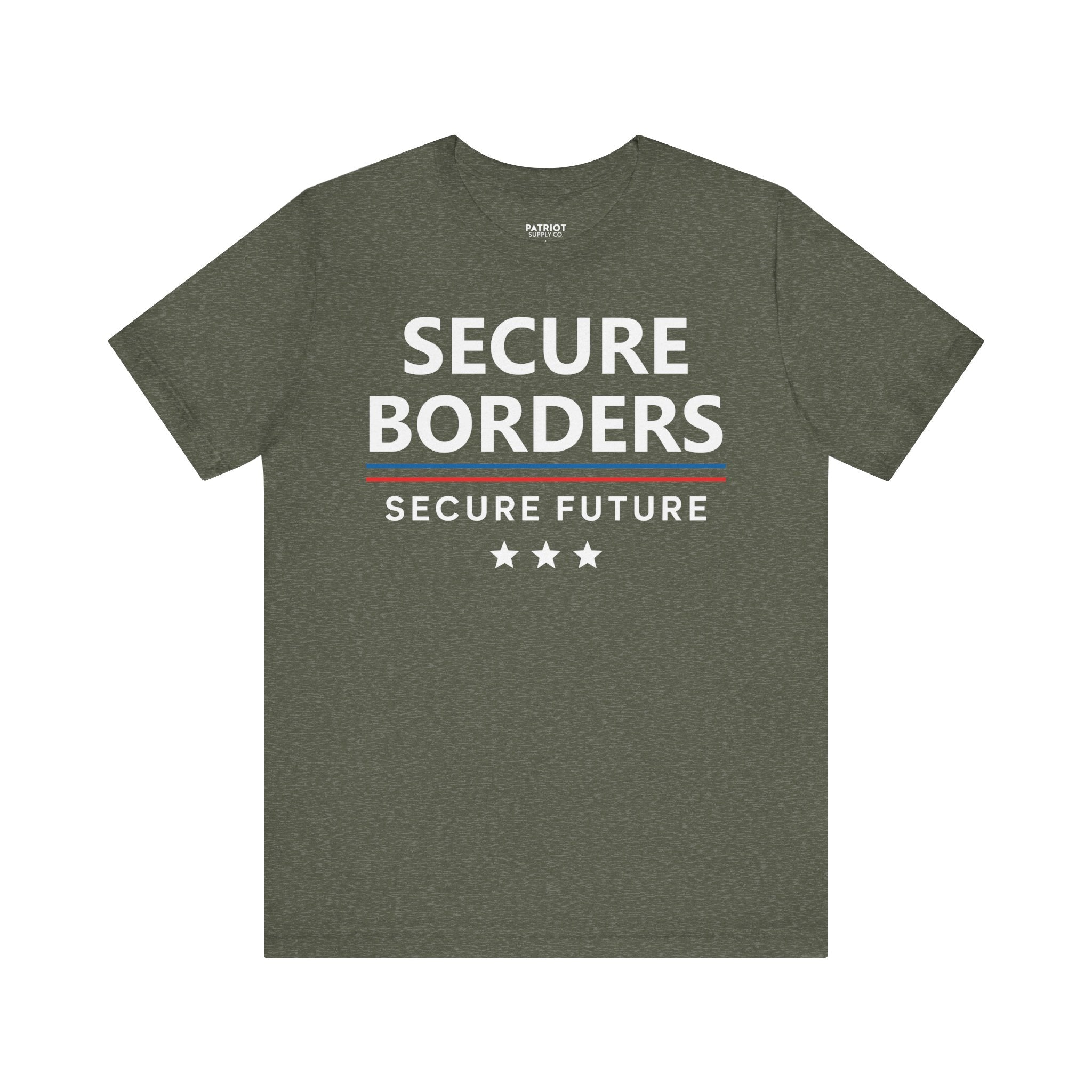 Secure Borders T-Shirt - Immigration Control Statement Tee | Conservative Border Security Apparel